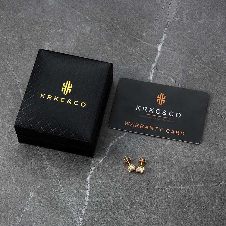 14kゴールド スタッド ピアス シルバー925-krkc&co