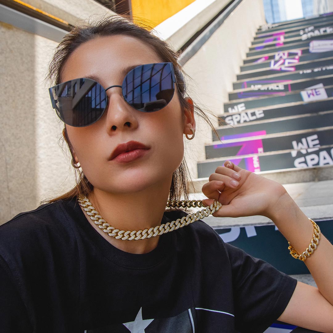 KRKC 12mm 喜平キューバンネックレス マイアミリンクチェーン