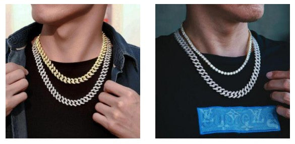 メンズ ネックレス 2点セット KRKC　50cm＋60cm