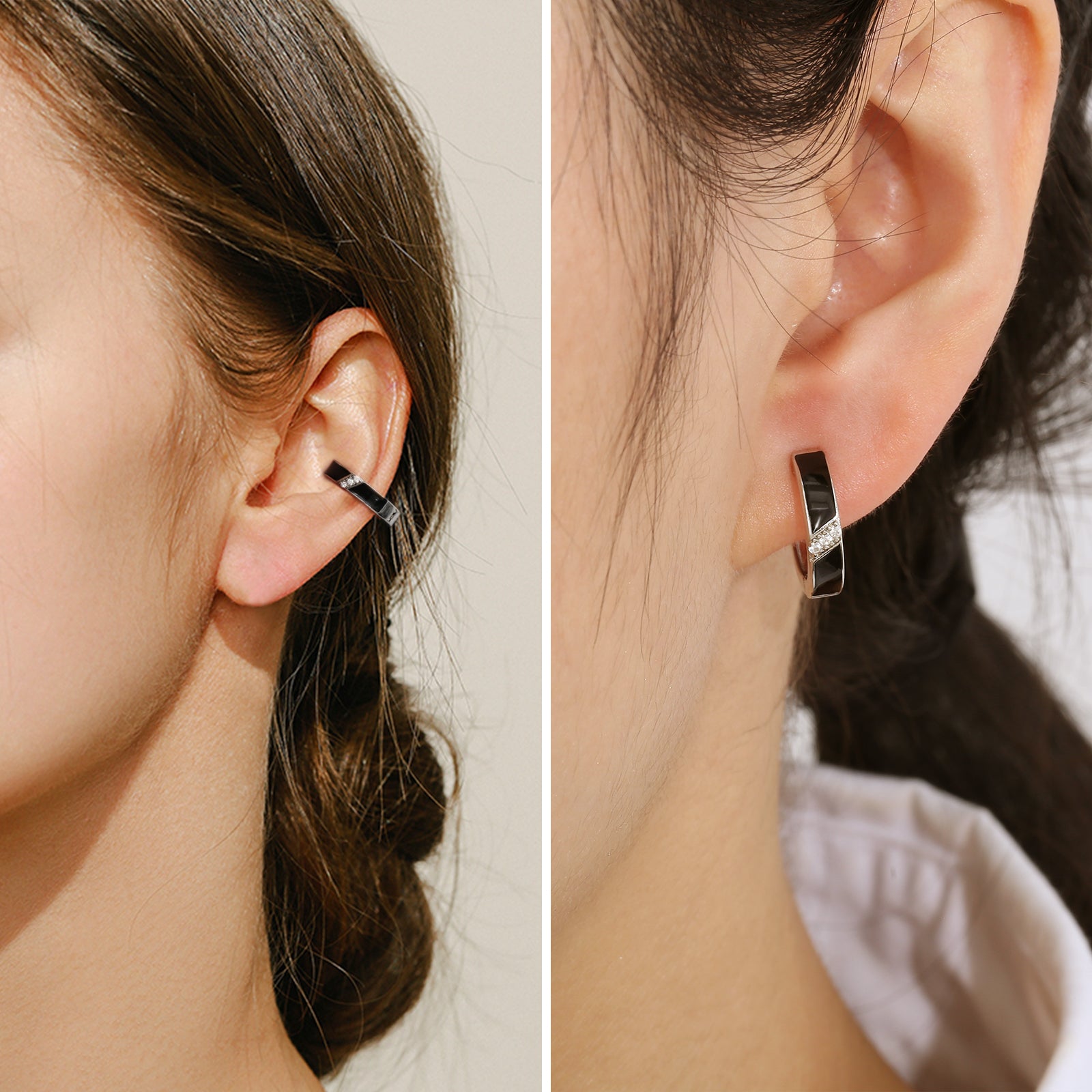 15mm CZダイヤ イヤーカフ シルバー 925 KRKC