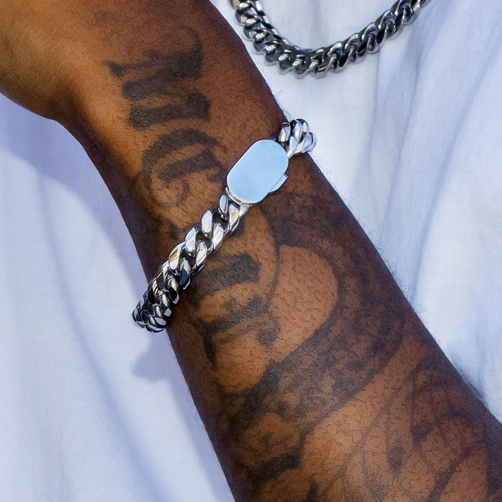 10mm 喜平 ブレスレット メンズ  おしゃれ留め具 KRKC