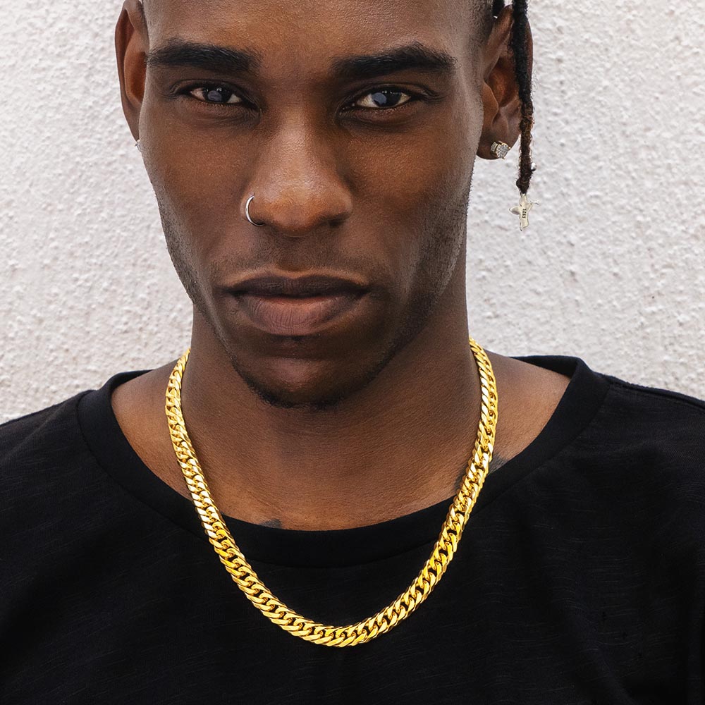 6面 ダブル 喜平 ネックレス 10mm 45cm-65cm 18金 KRKC