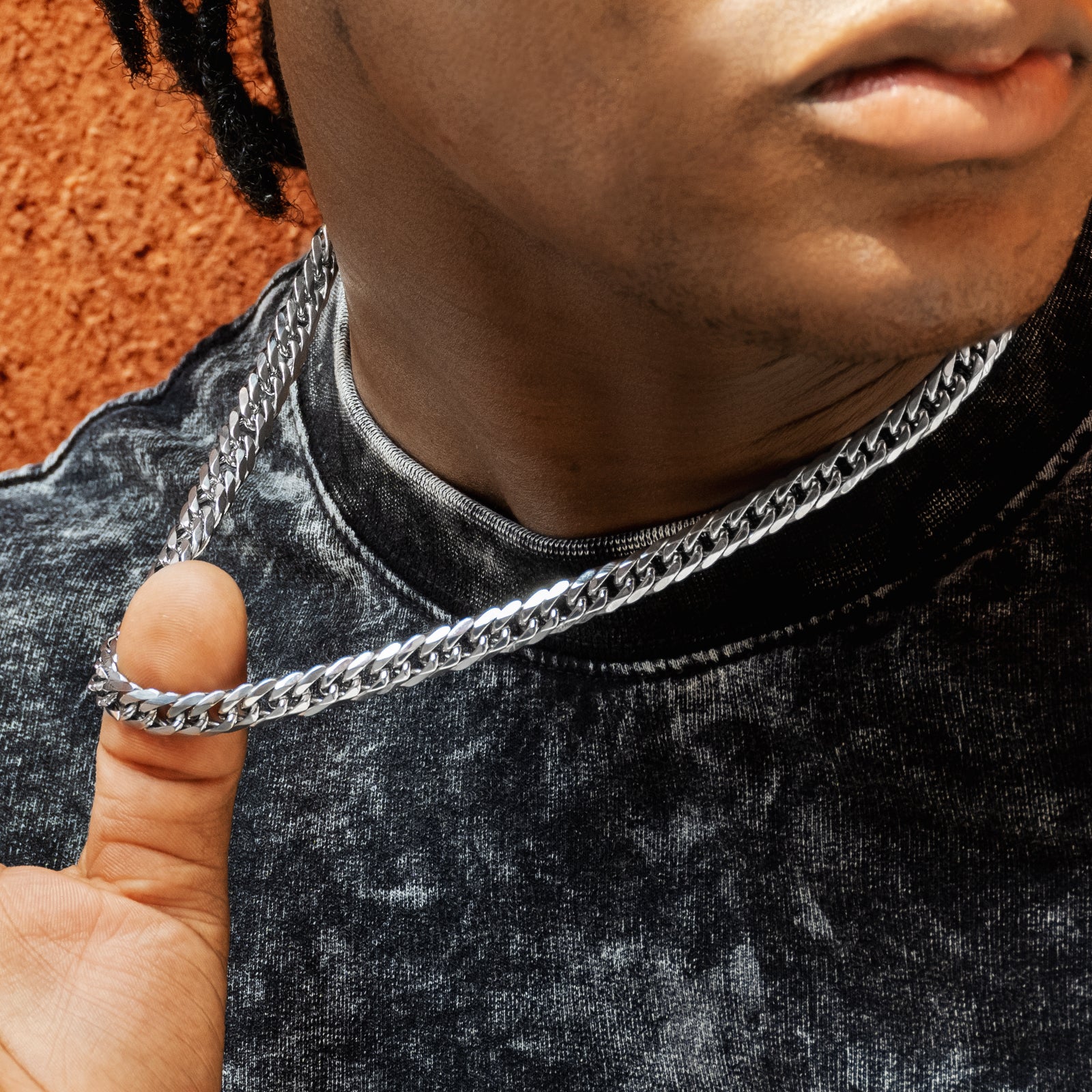 6面 ダブル 喜平 ネックレス 8mm 45cm-65cm KRKC