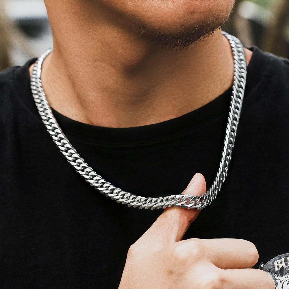 6面 ダブル 喜平 ネックレス 10mm 45cm-65cm 18金 KRKC