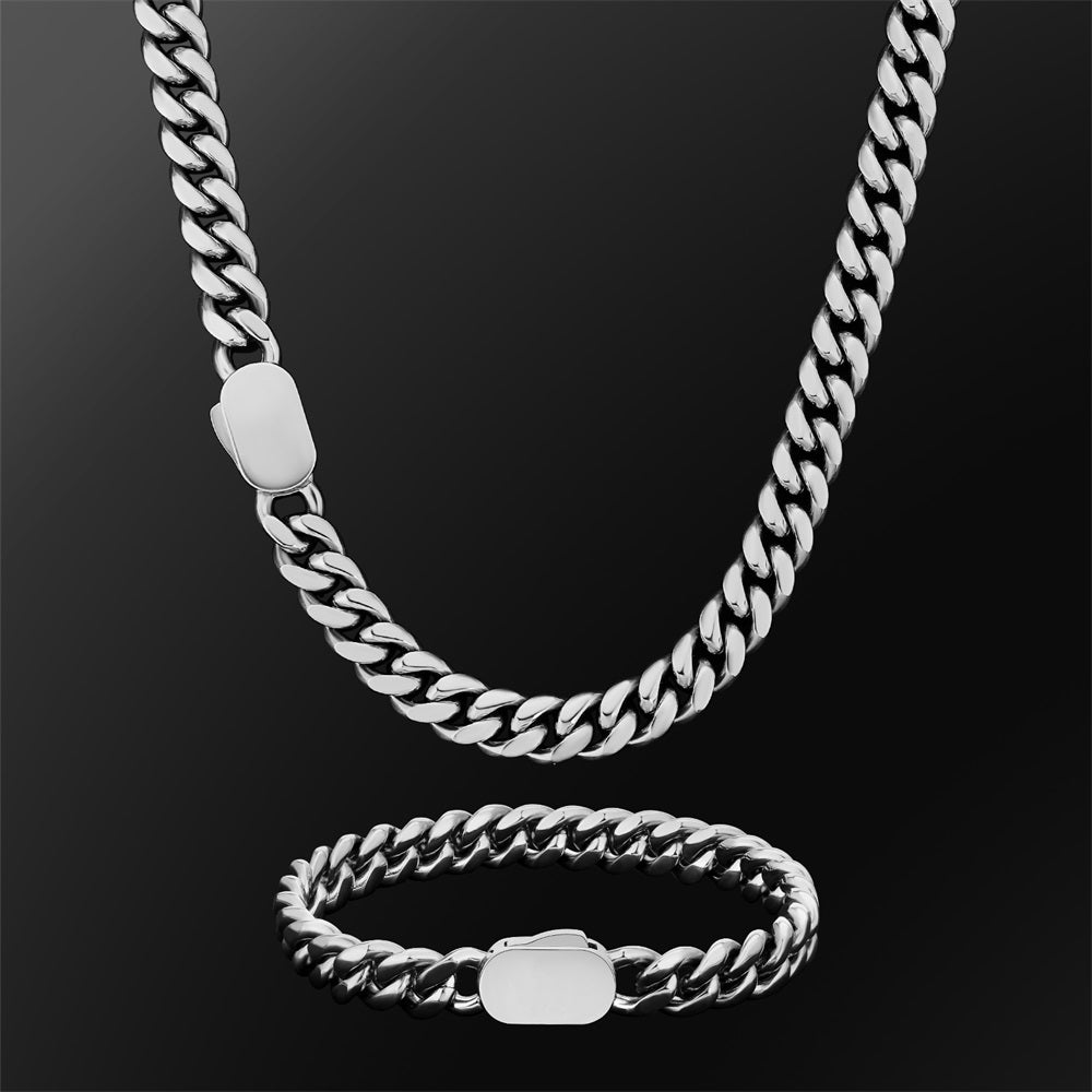 8mm 喜平 ネックレス&ブレスレット セット おしゃれ留め具 KRKC