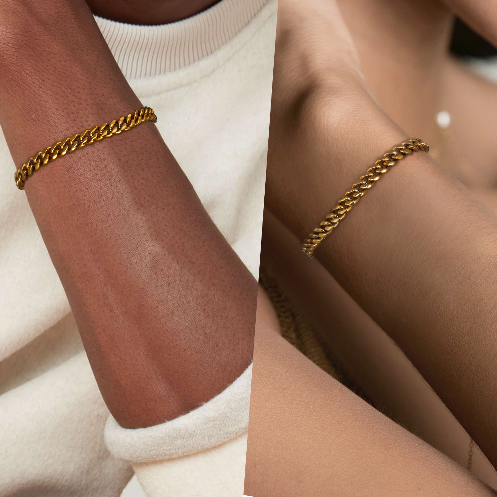 5mm 喜平 ブレスレット 男女兼用 KRKC