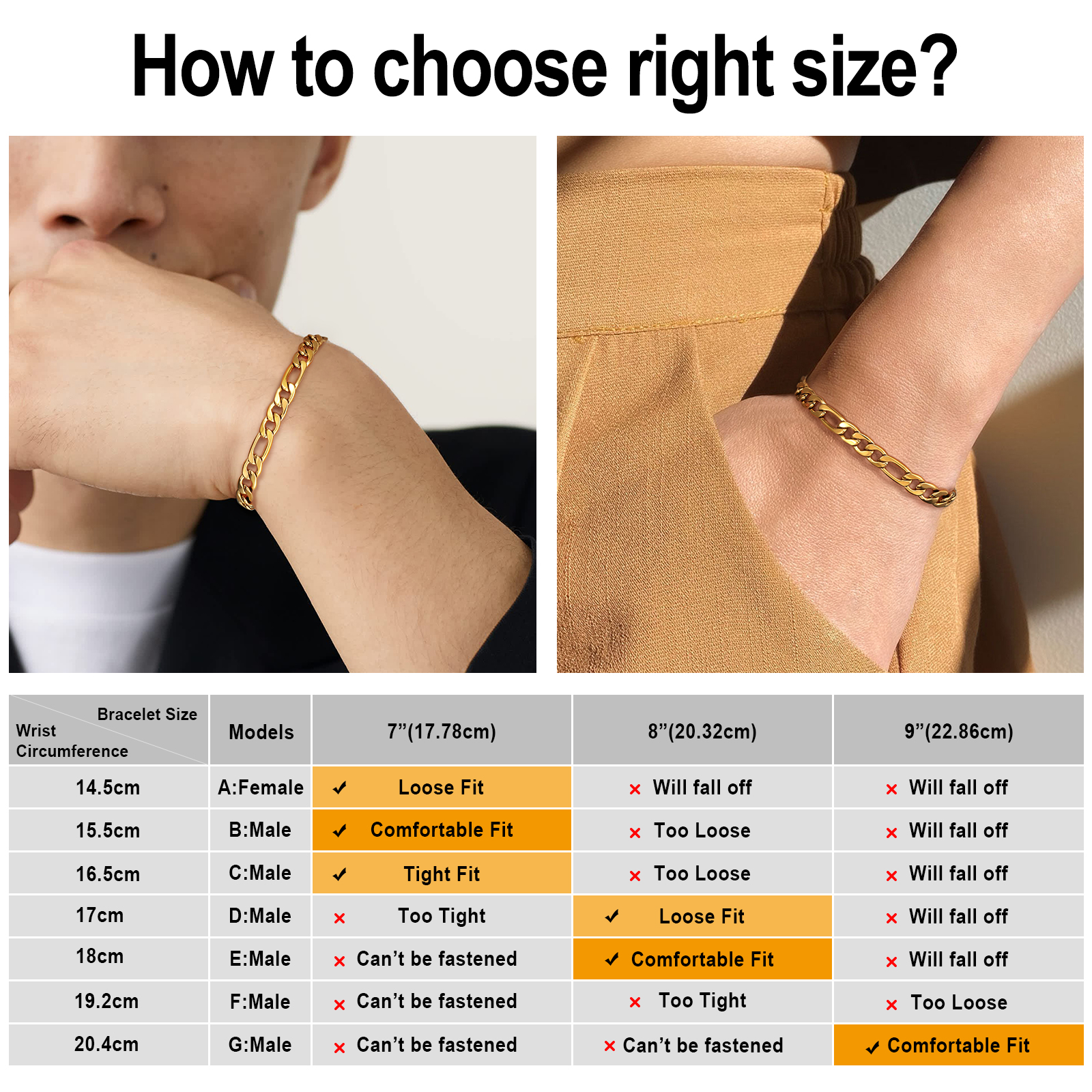 5mm フィガロ ブレスレット 男女兼用 人気 喜平 ブレスレットチェーン 