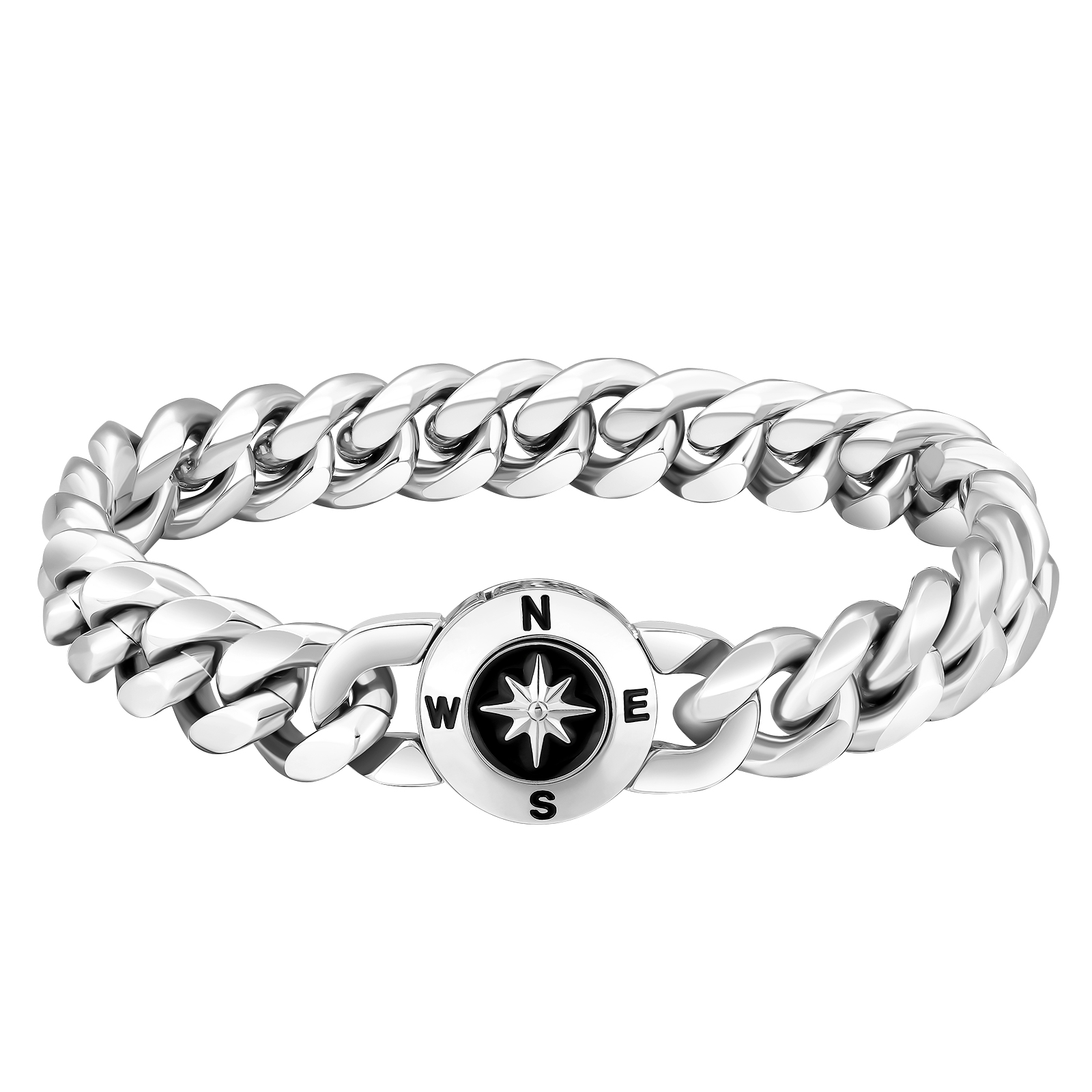 【NEW Compass Button Clasp】2面 喜平 ブレスレット 12mm KRKC