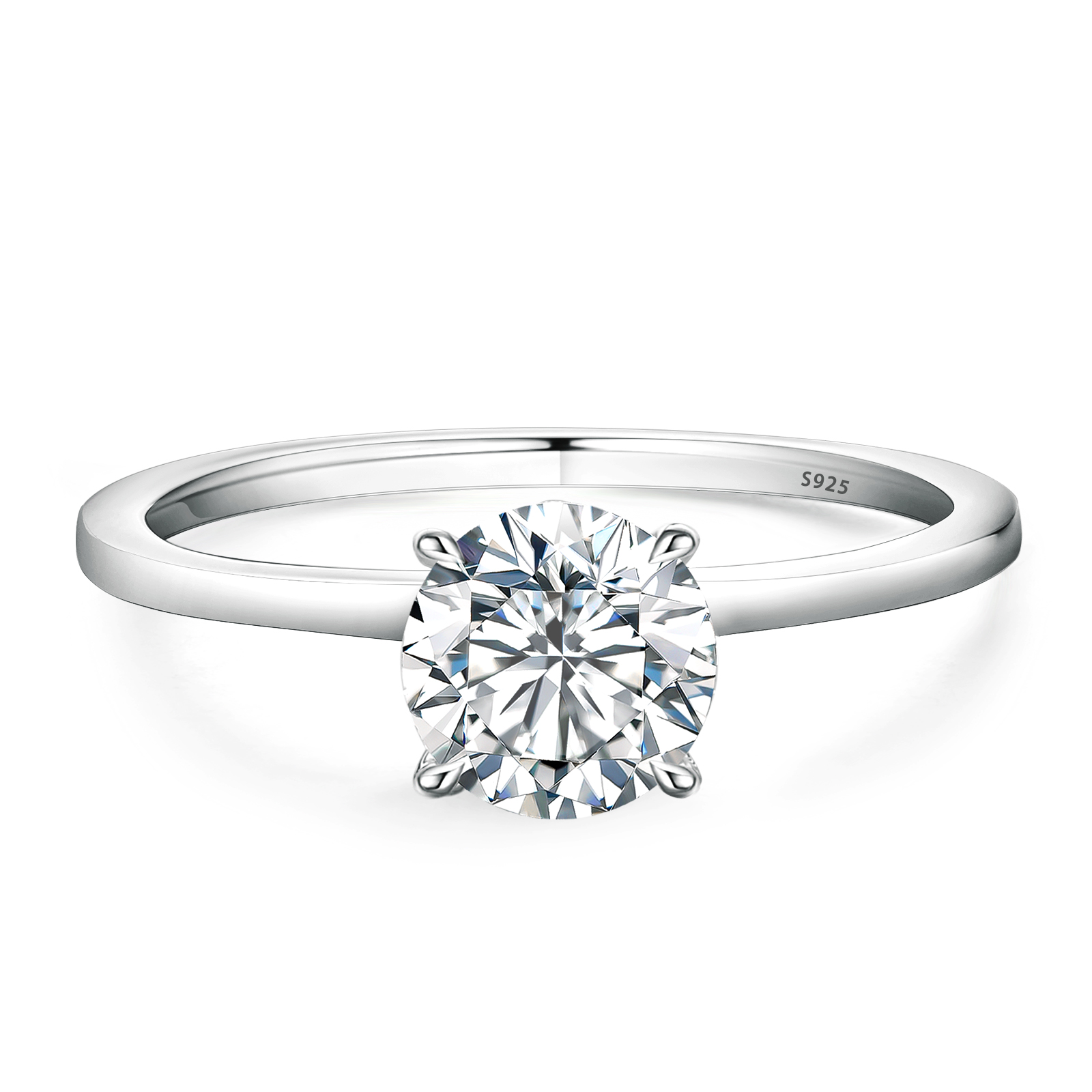 1.0カラット VVS1 モアサナイト リング レディース 0174 KRKC