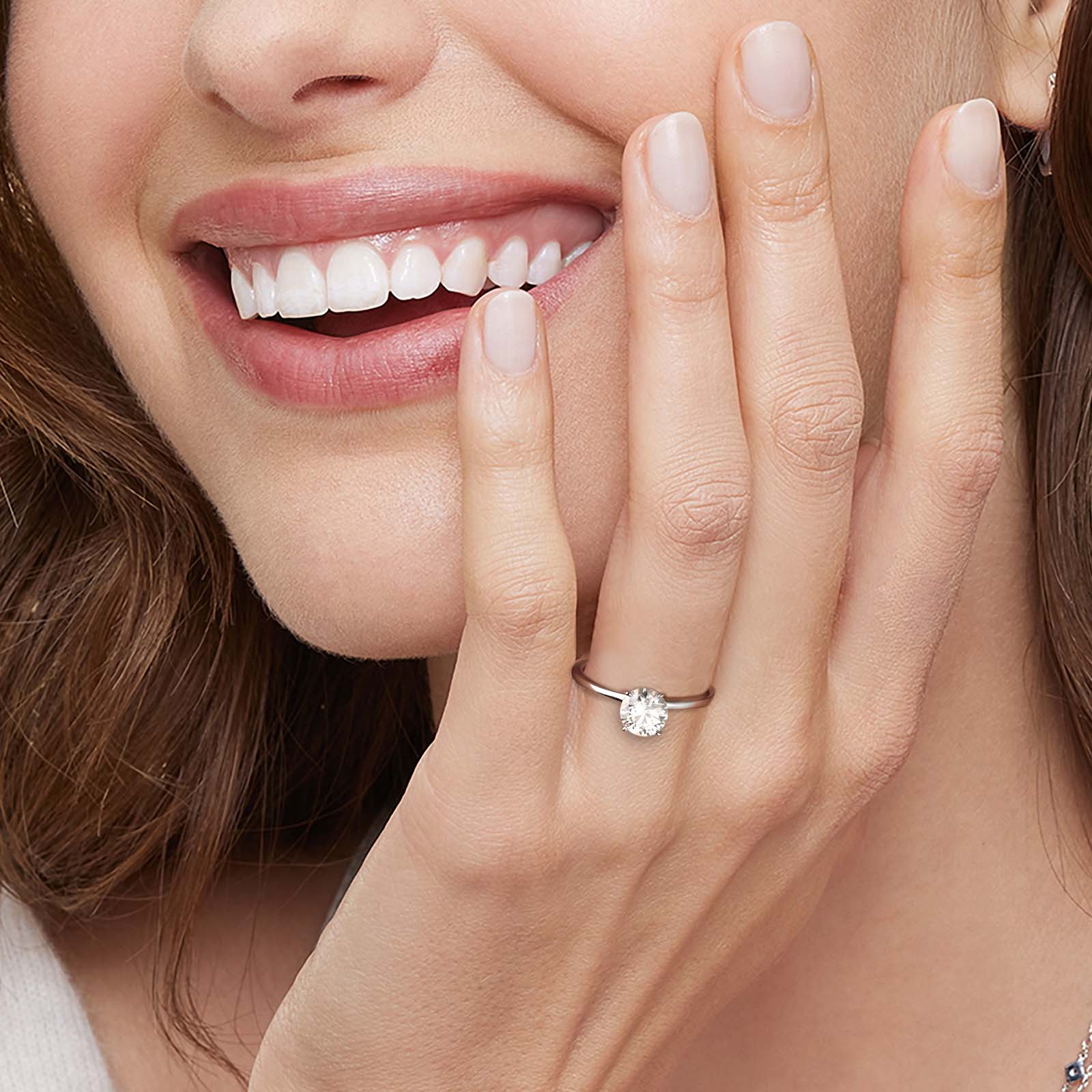 1.0カラット VVS1 モアサナイト リング レディース 0174 KRKC