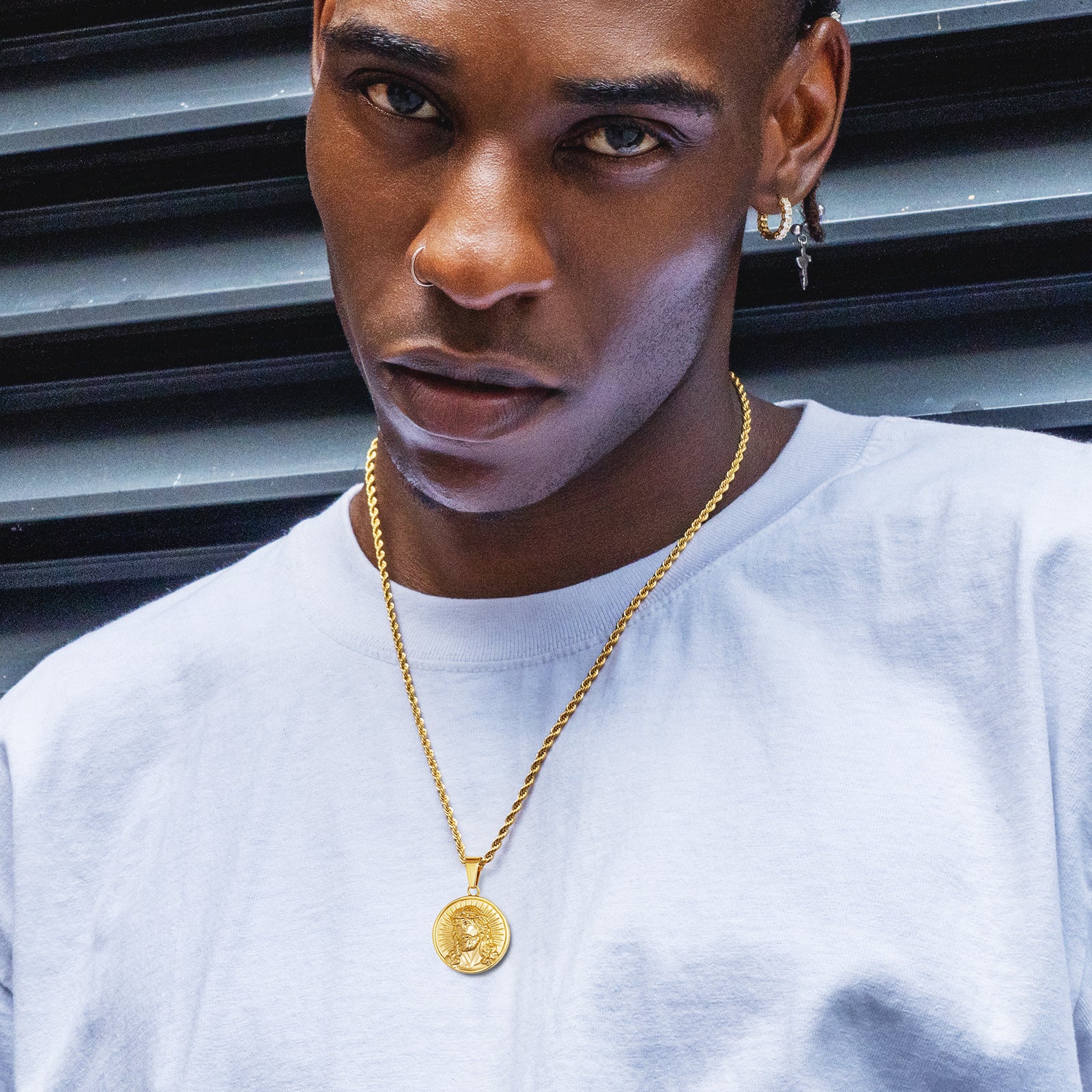 イエス キリスト コイン ペンダント ネックレス KRKC