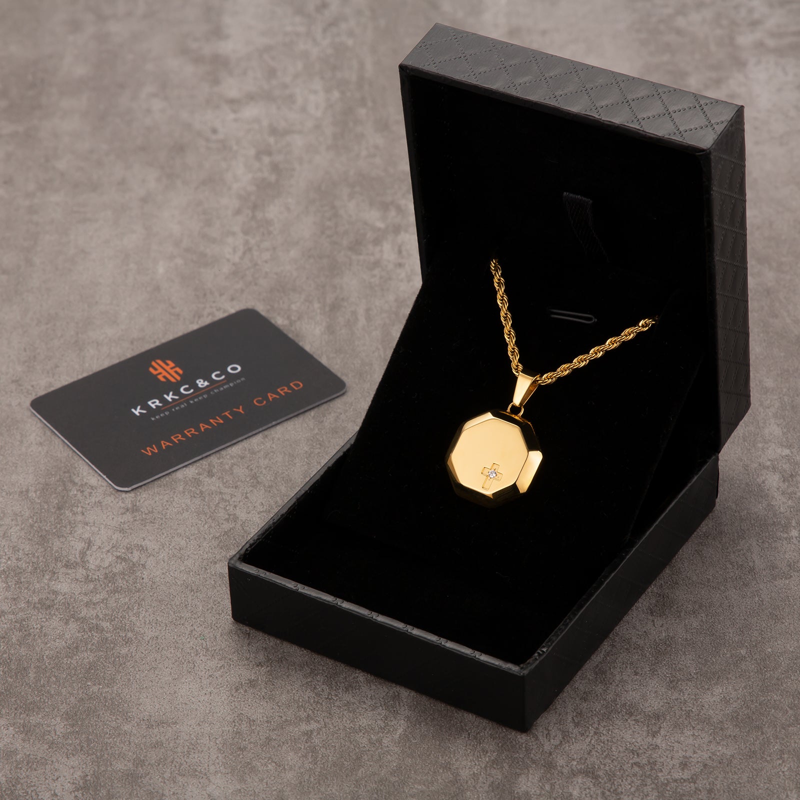 Faith・クロス コイン ペンダント ネックレス KRKC