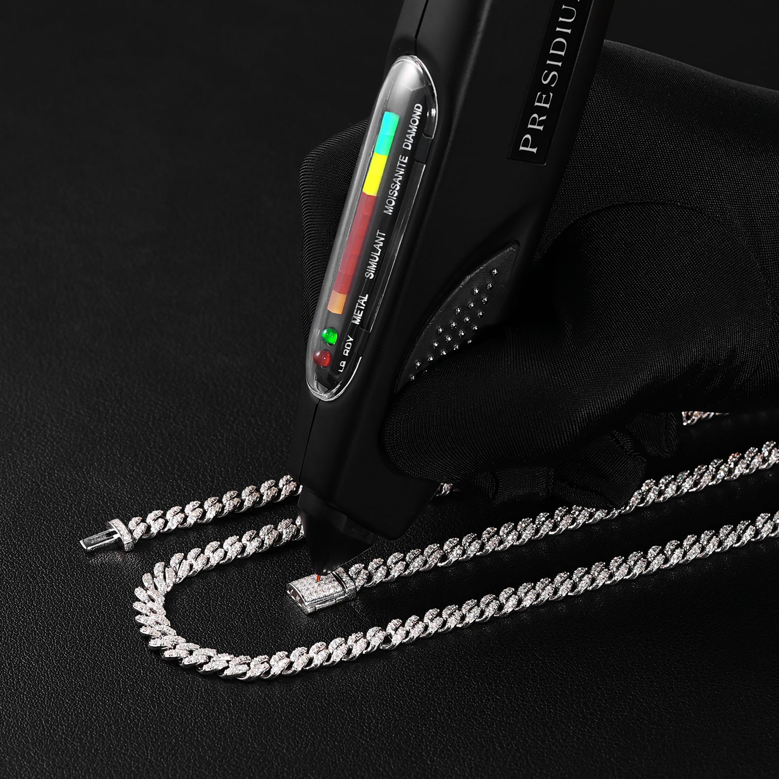 6mm モアサナイト 純銀 喜平 ブレスレット メンズ BOX-CLASP KRKC