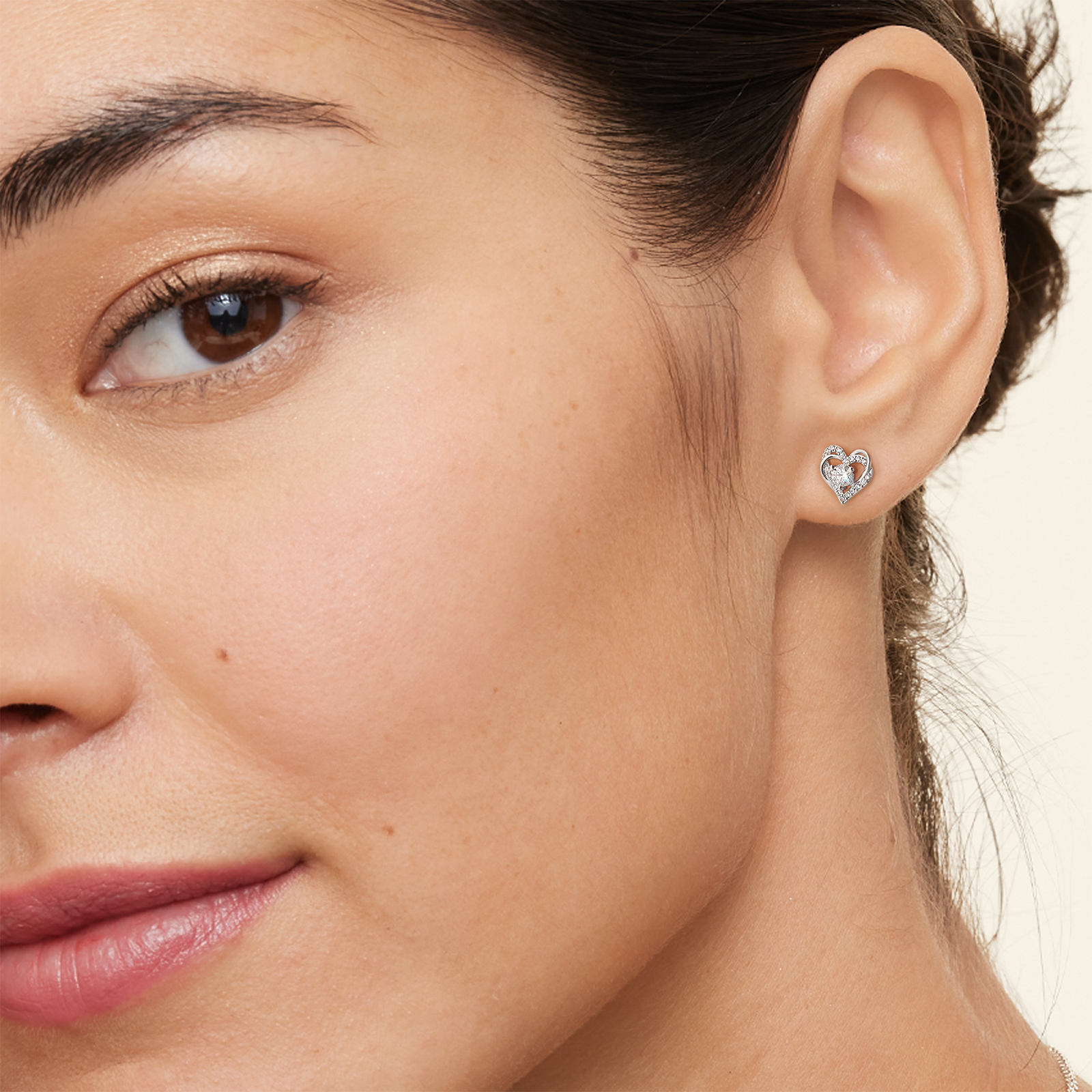 0.3カラット モアサナイト スタッド ピアス S925 KRKC