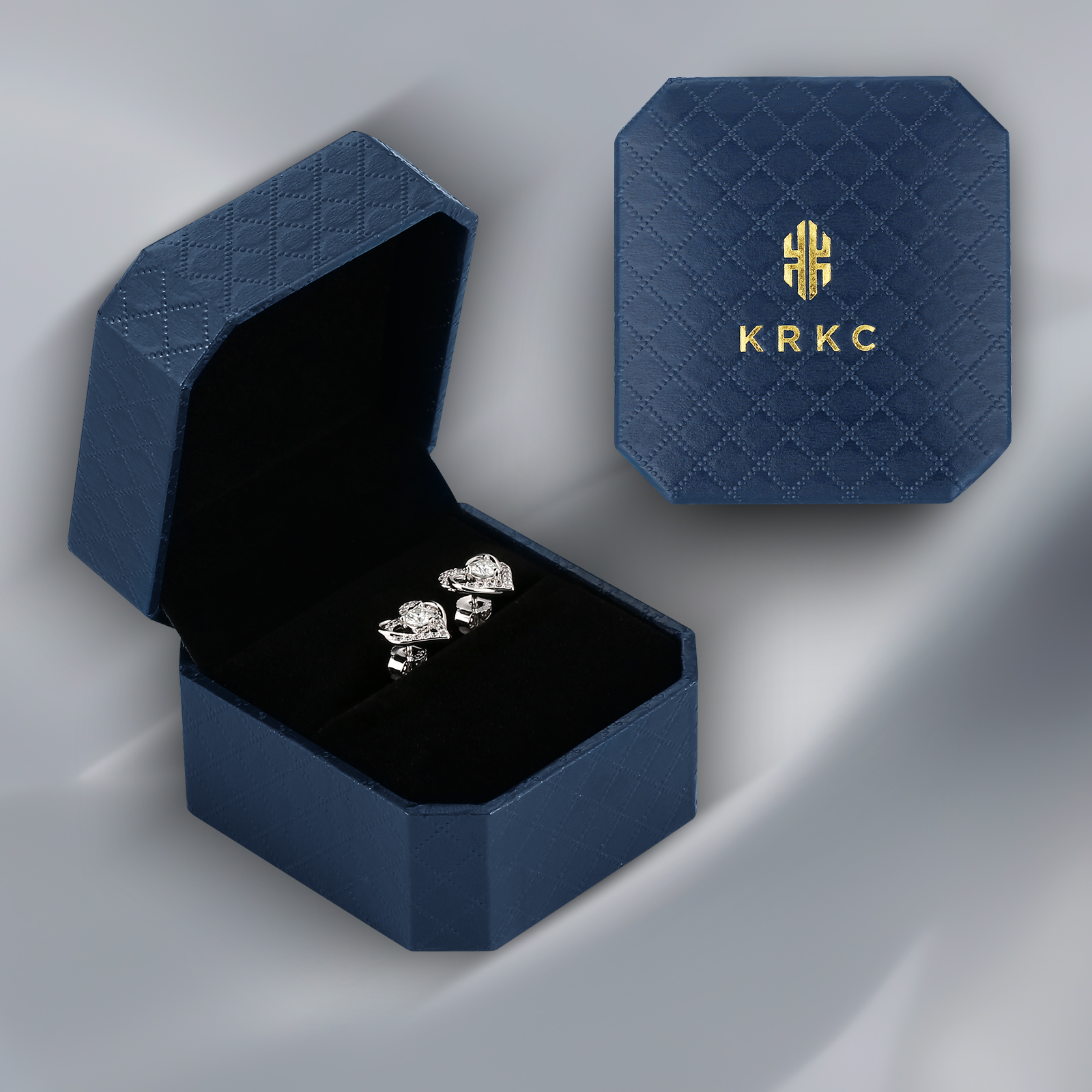 0.3カラット モアサナイト スタッド ピアス S925 KRKC