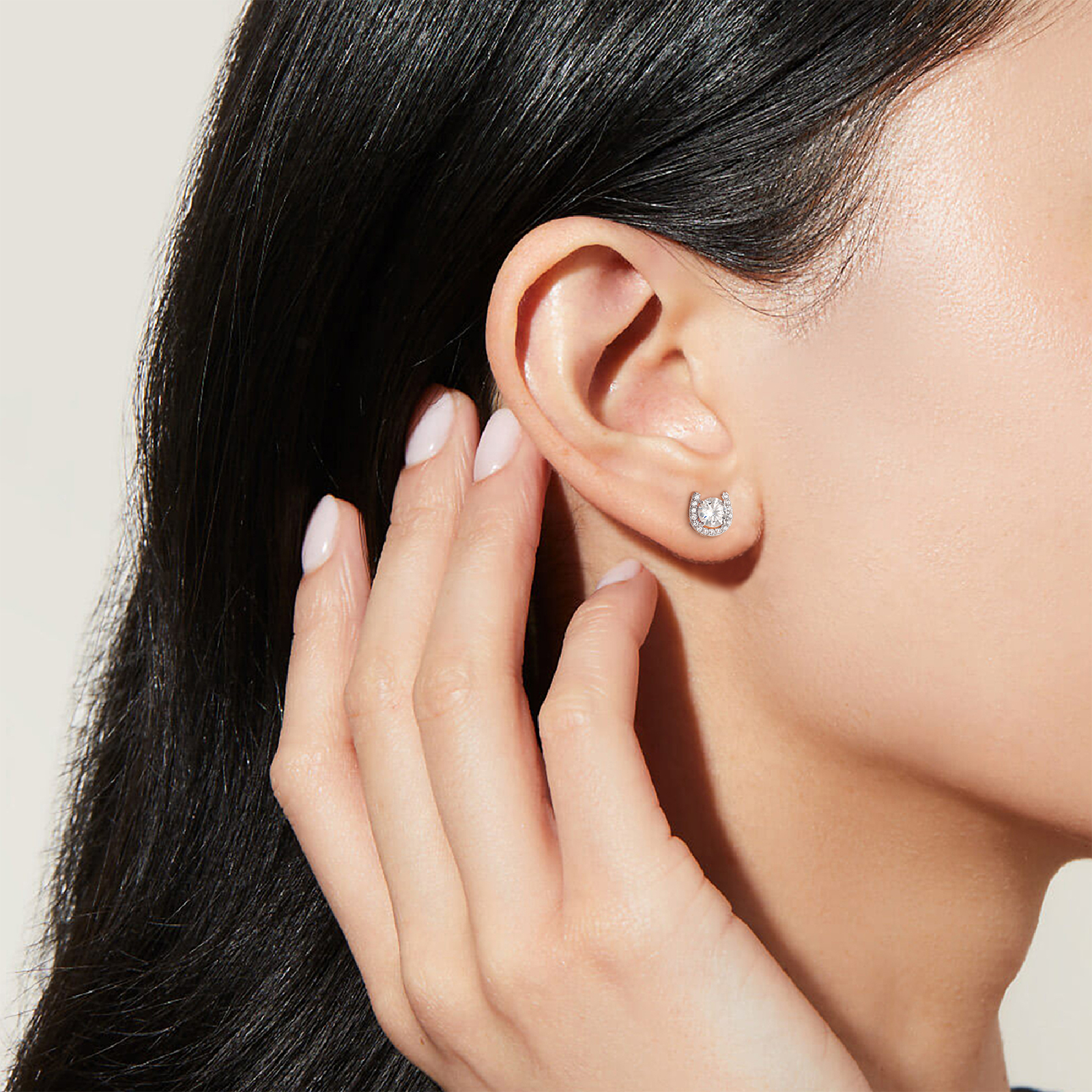 0.5カラット モアサナイト スタッド ピアス S925 KRKC