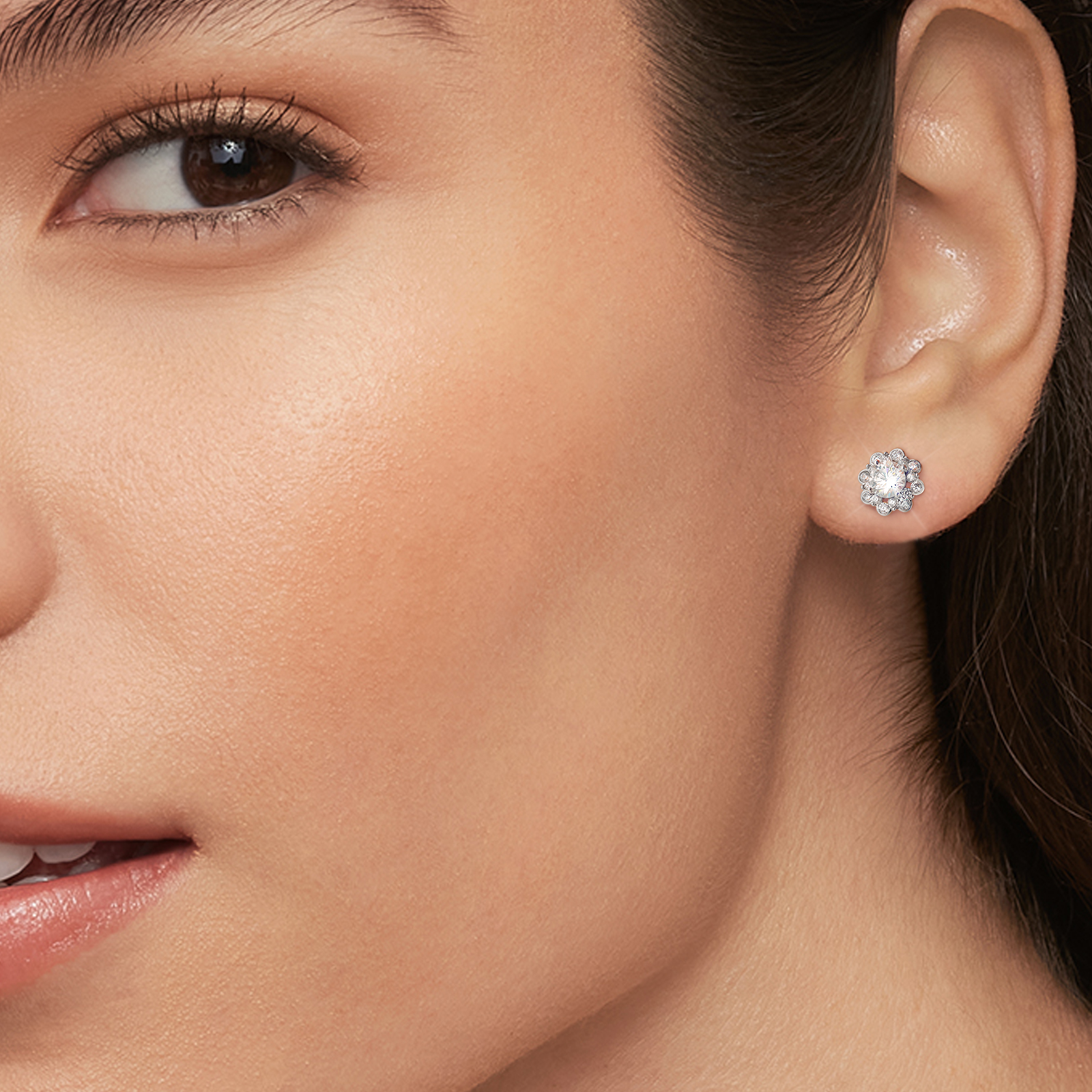 0.5カラット モアサナイト スタッド ピアス S925 KRKC