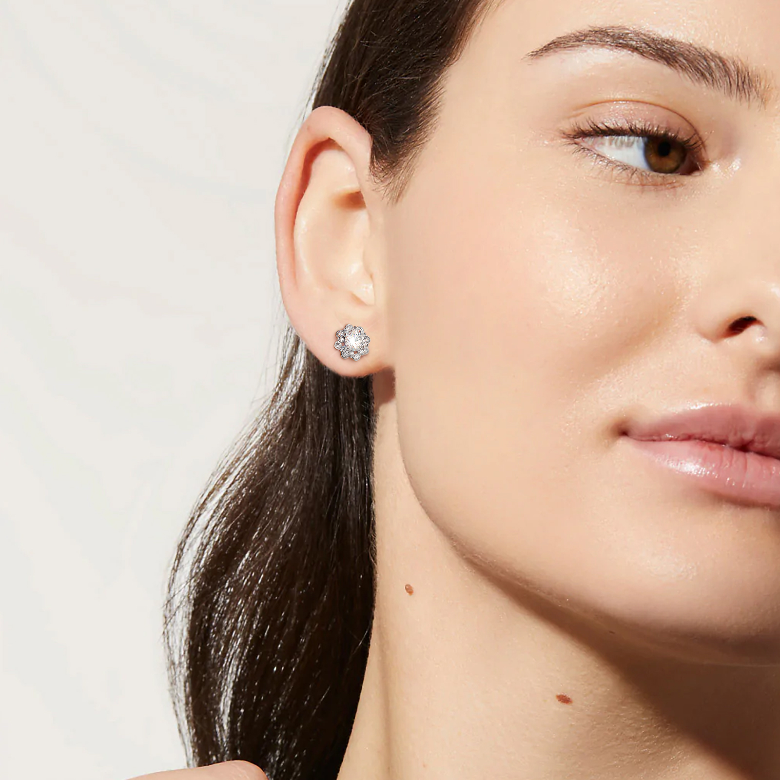 0.5カラット モアサナイト スタッド ピアス S925 KRKC