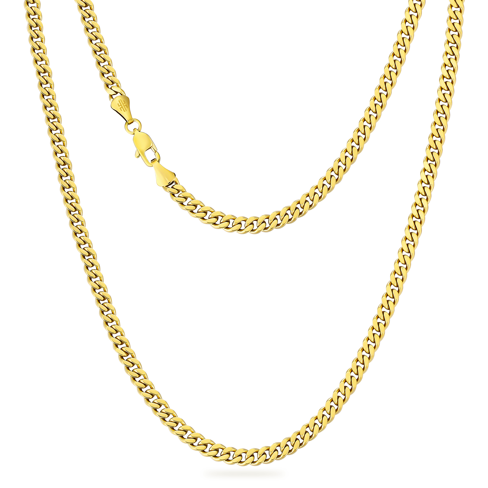【NEW】14k 喜平 ネックレス メンズ 幅3mm/4mm/5mm/6mm/8mm curb chain hiphop jewelry KRKC