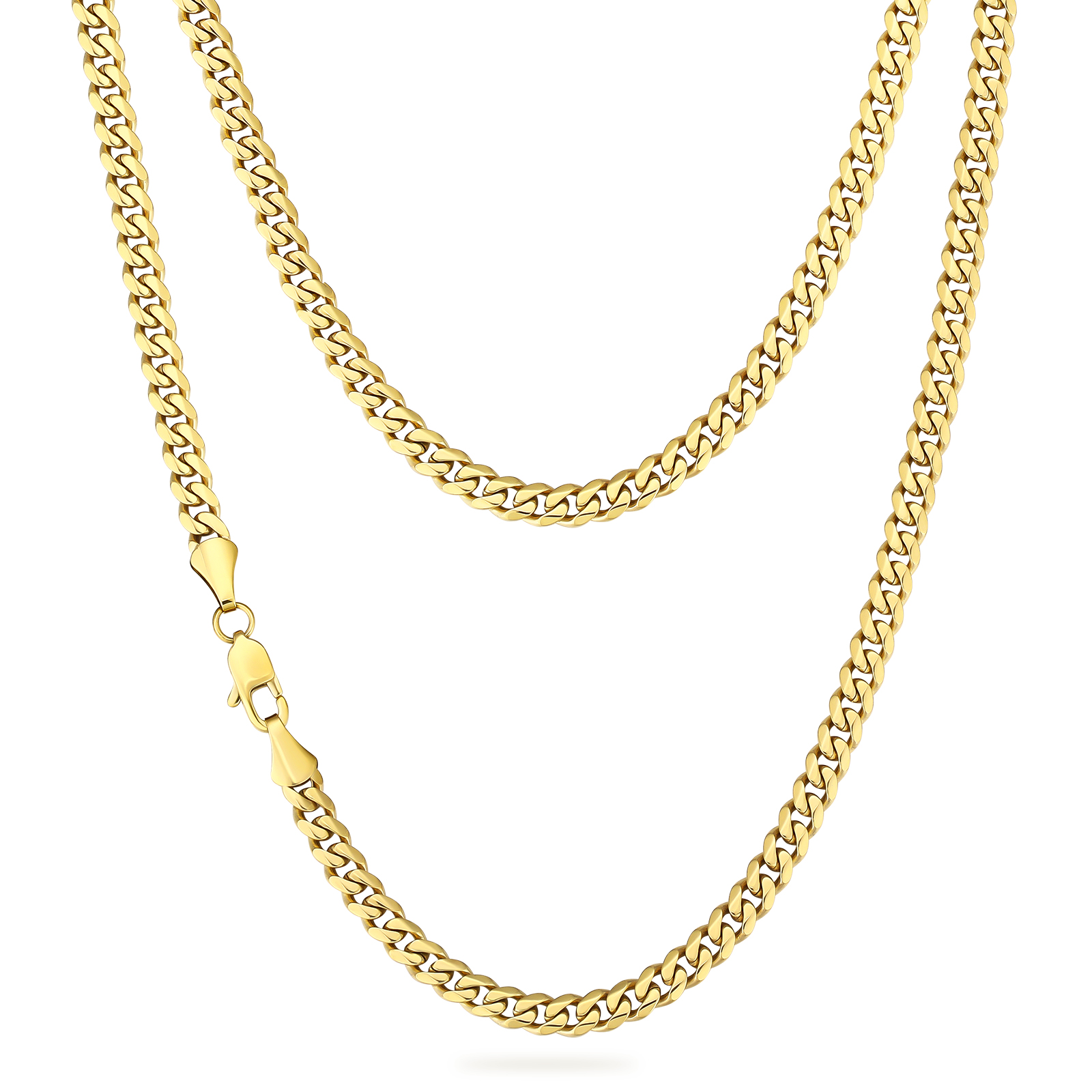 NEW】14k 6面 喜平 ネックレス メンズ 幅6mm chain hiphop jewelry KRKC