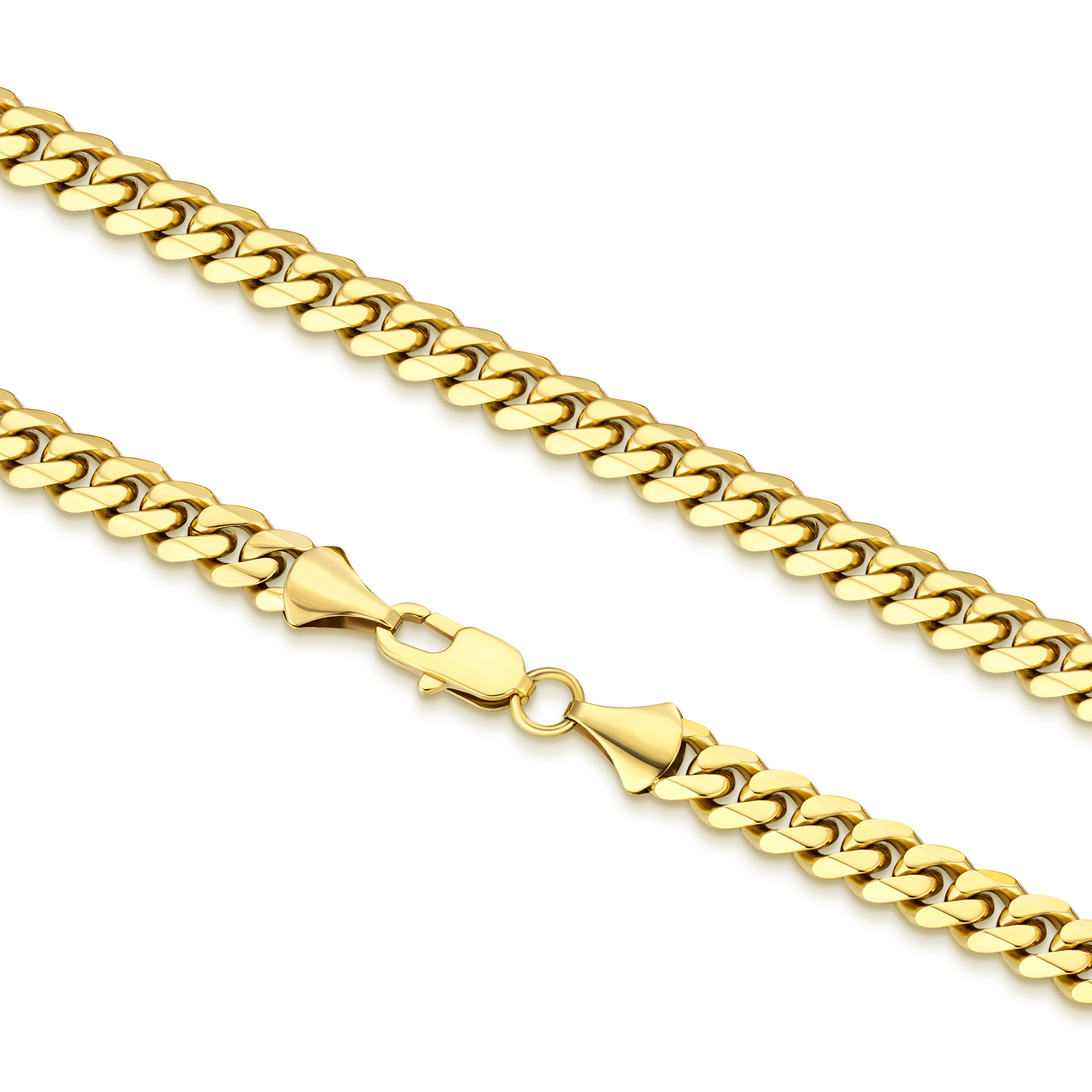 【NEW】14k マイアミ 6面 喜平 ネックレス 幅8mm KRKC