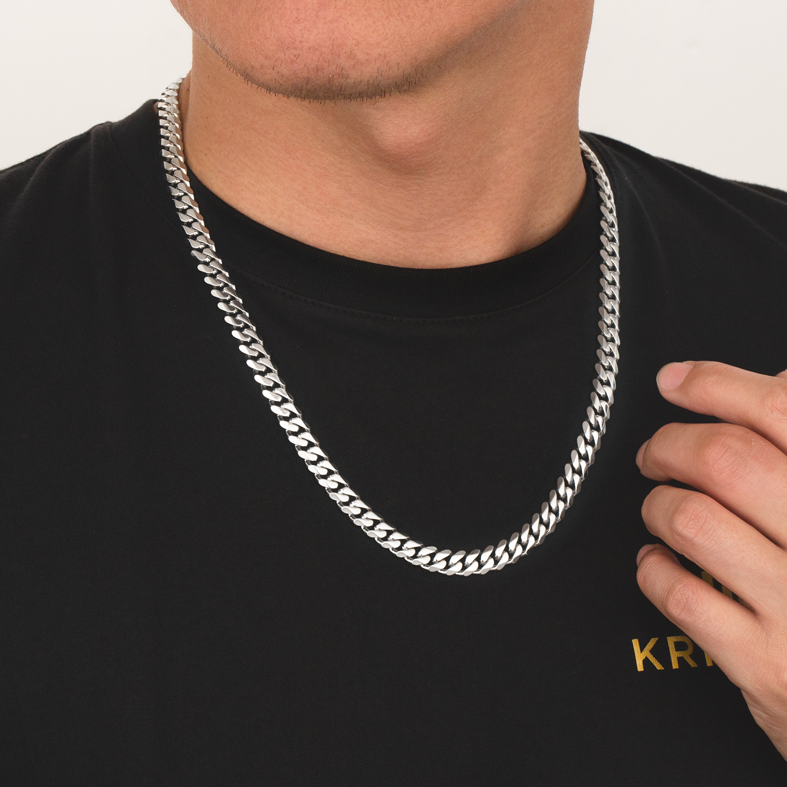 NEW】14k 6面 喜平 ネックレス メンズ 幅8mm chain hiphop jewelry KRKC