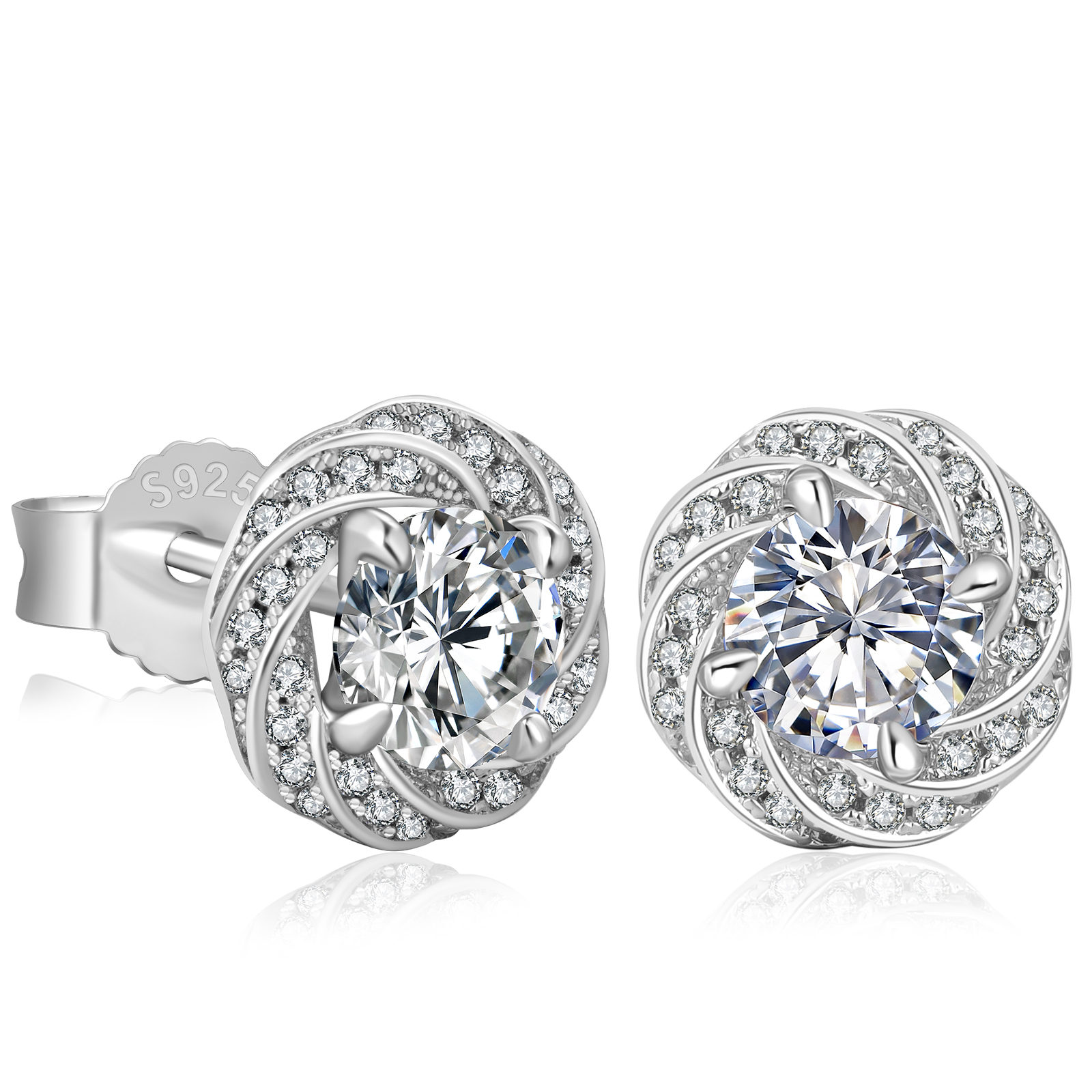 0.5カラット モアサナイト スタッド ピアス S925 KRKC