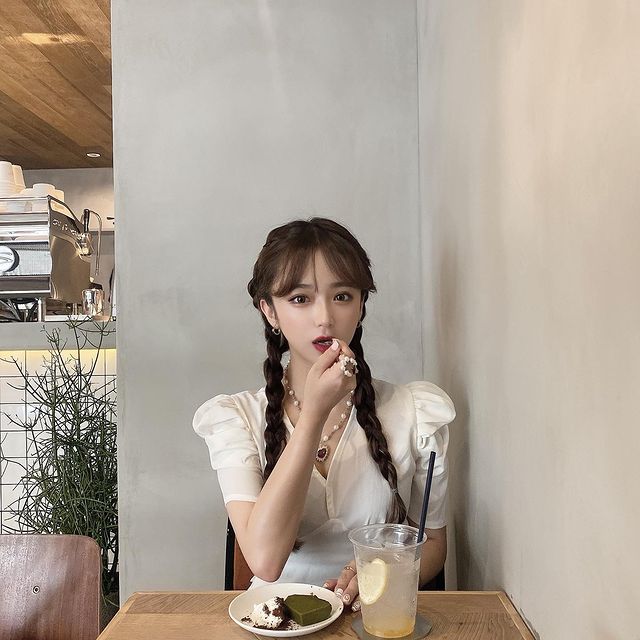 パール ネックレス レディース レッド CZダイヤ ペンダント KRKC