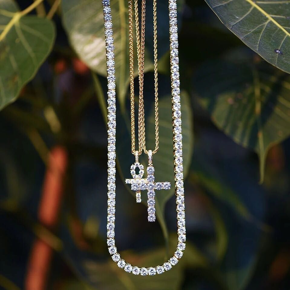 ゴールドCZダイヤクロスペンダント - jpkrkc&co