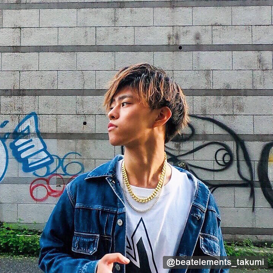 12ｍｍ14Kゴールドキューバン&テニスチェーンセット - jpkrkc&co