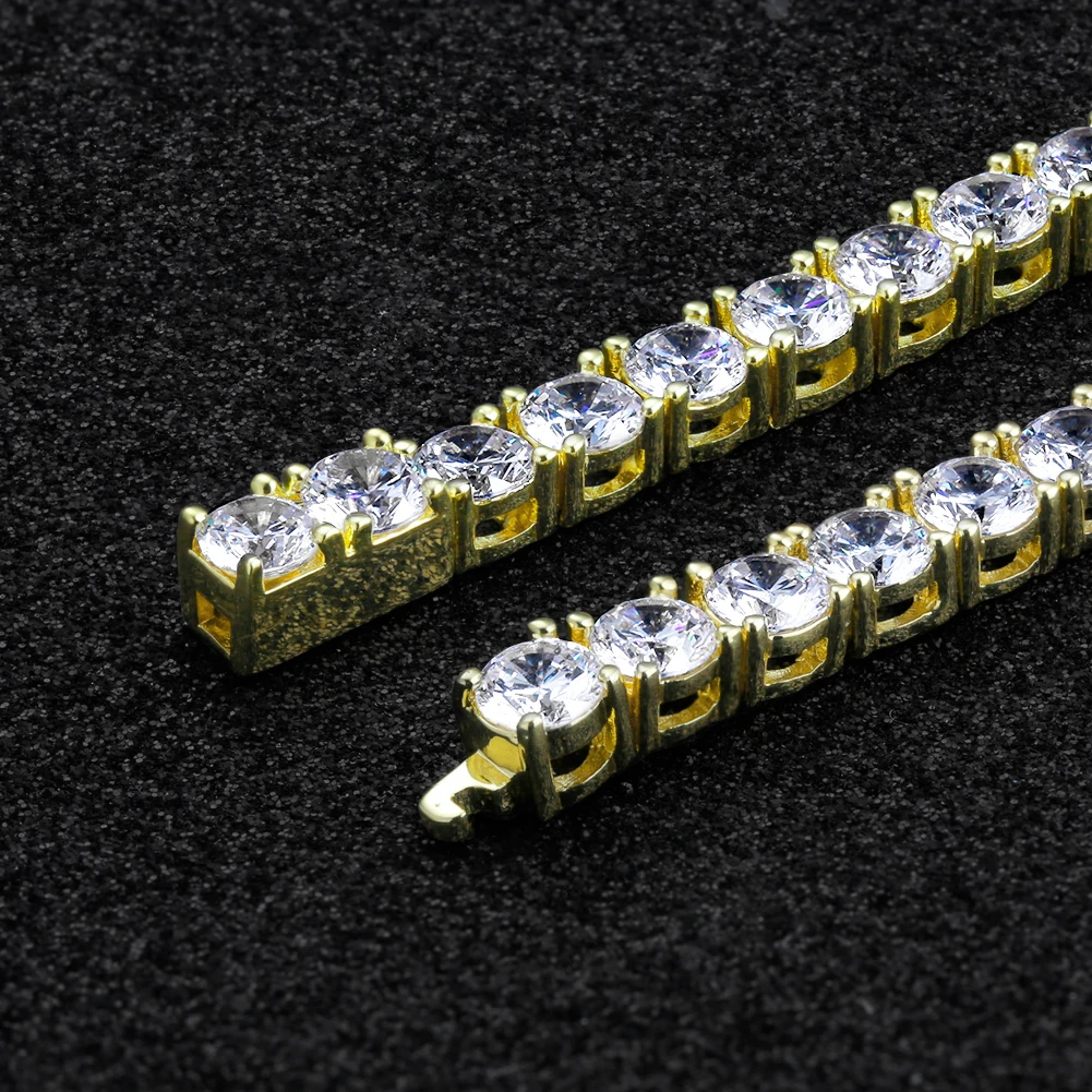 KRKC【セット】テニスブレスレットセット 14Kゴールド （3mm + 4mm）