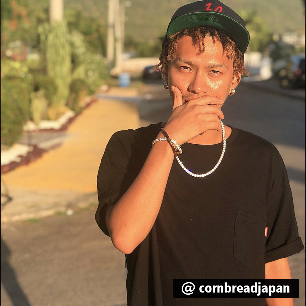 【セット】5MM 14Kゴールドテニスチェーンネックレス&ブレスレット - jpkrkc&co