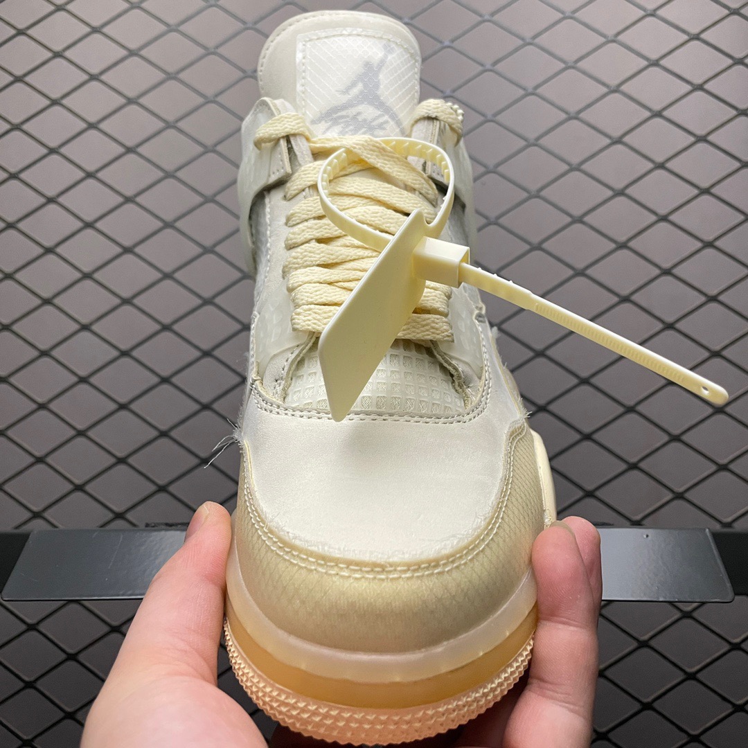 Off-White × Nike WMNS Air Jordan 4 SP "Sail"