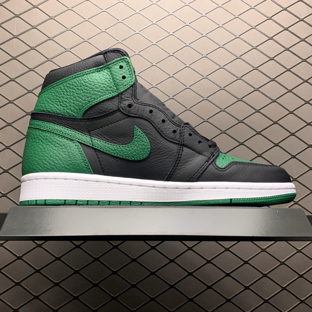 Nike Air Jordan 1 Retro High OG "Black/Pine Green" (2020) (555088-030)