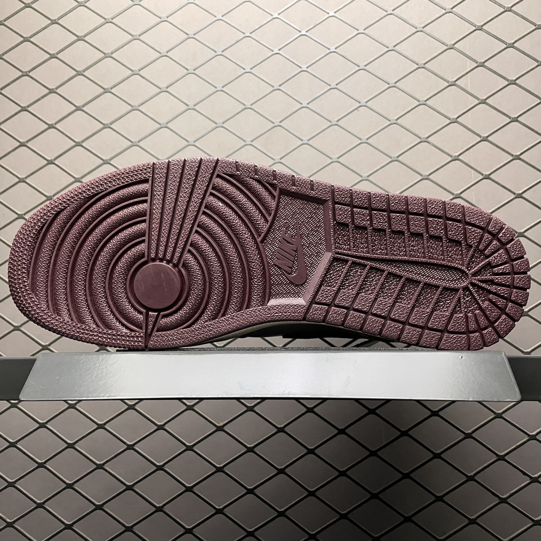 A Ma Maniere × Nike Air Jordan 1 RETRO High OG "Sail and Burgundy" (DO7097-100)