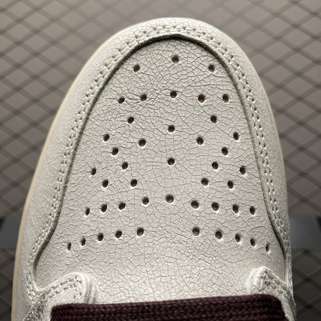 A Ma Maniere × Nike Air Jordan 1 RETRO High OG "Sail and Burgundy" (DO7097-100)