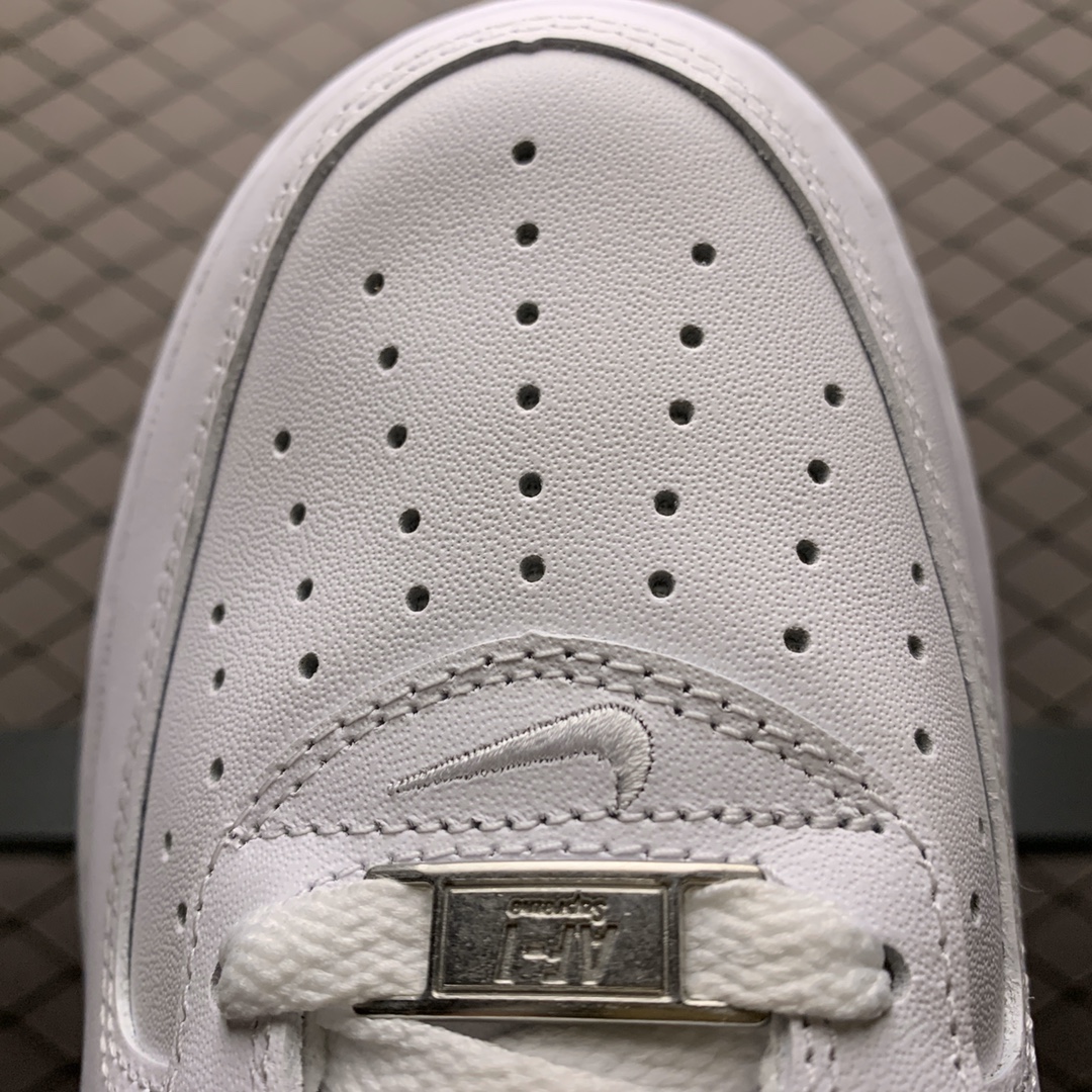 Supreme × Nike Air Force 1 Low "White" (CU9225-100)