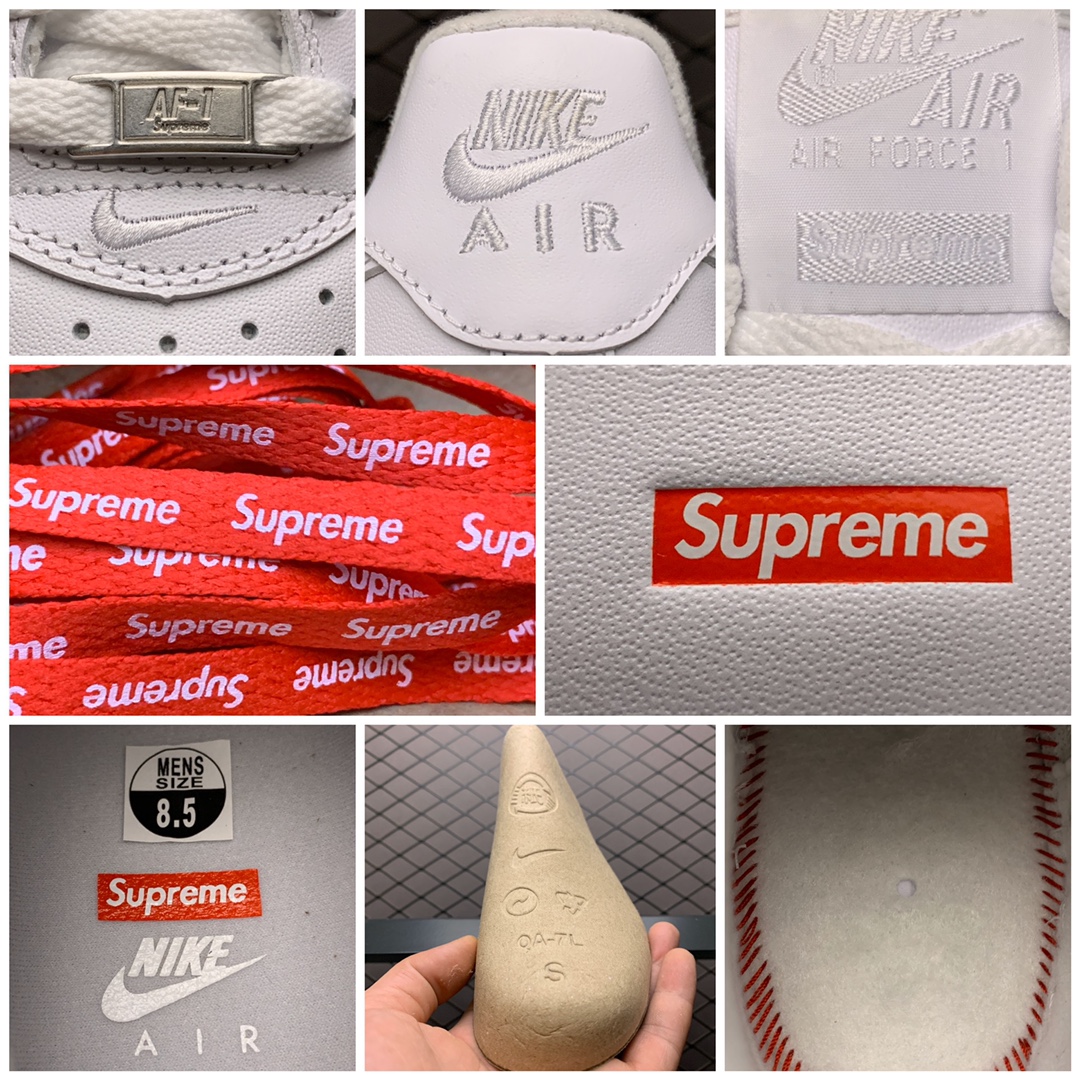 Supreme × Nike Air Force 1 Low "White" (CU9225-100)