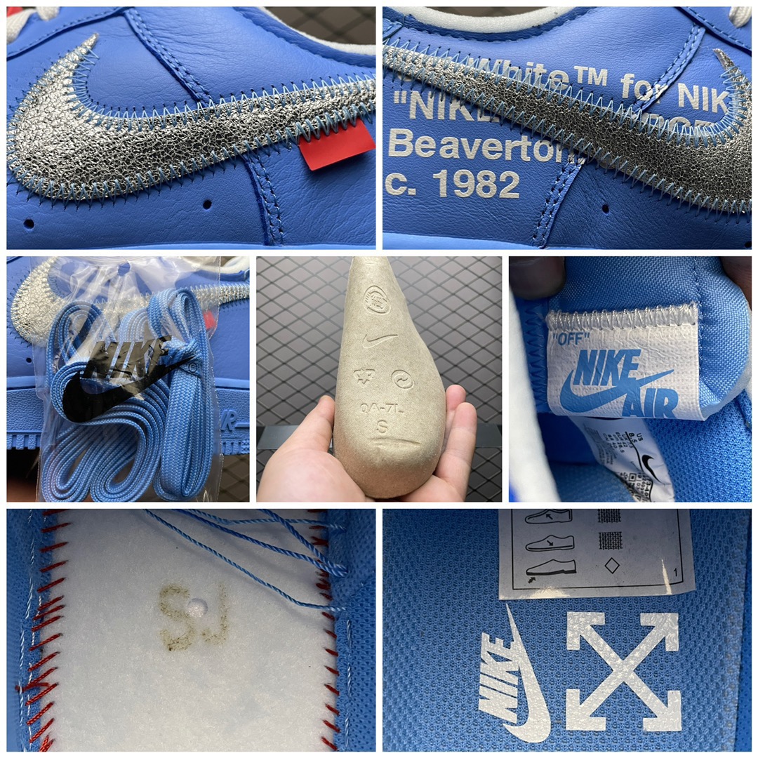 Nike Air Force 1 Low Off-White "MCA University Blue"（CI1173-400）
