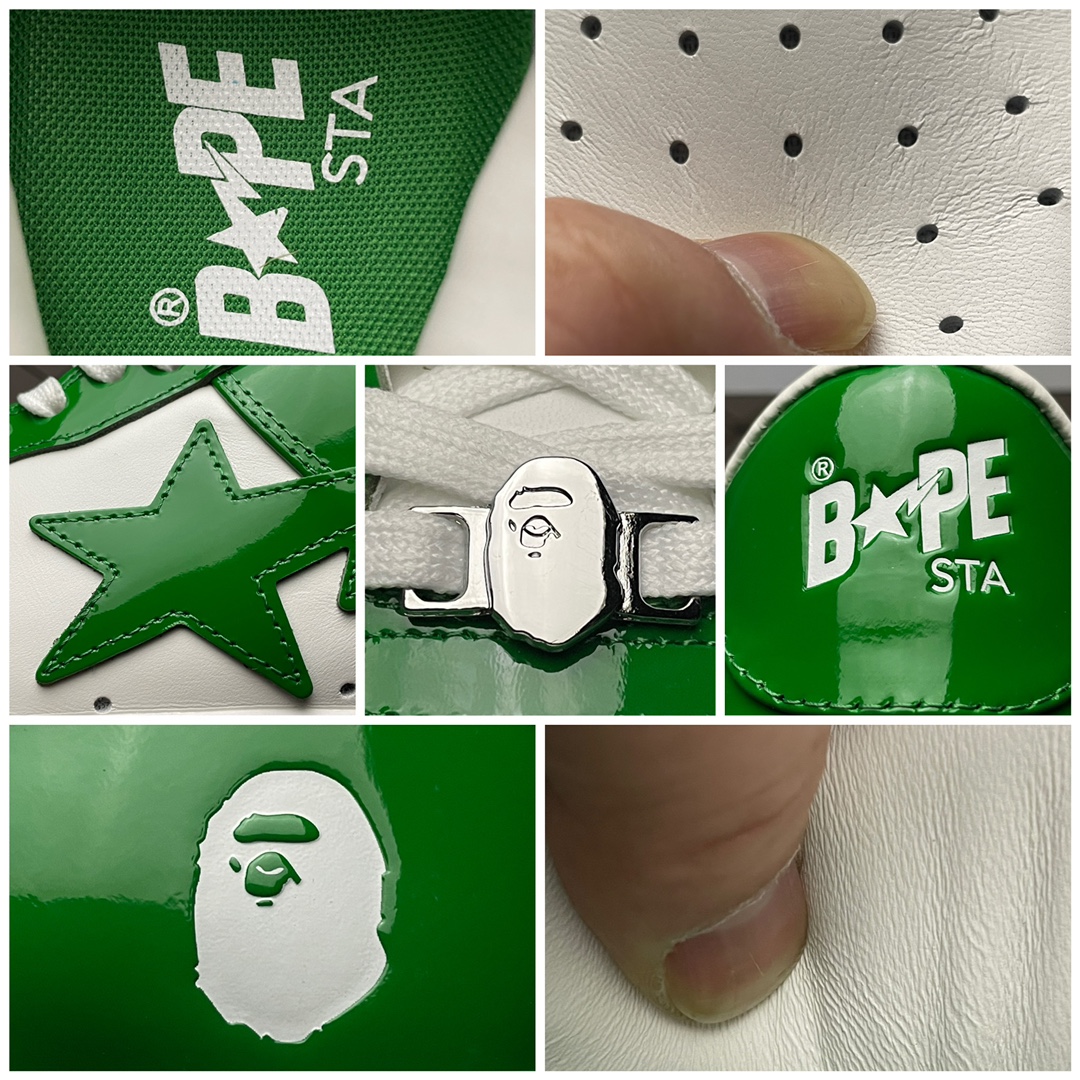 BAPE STA™ Low "Green"(2022)（1I70-291-001白绿）