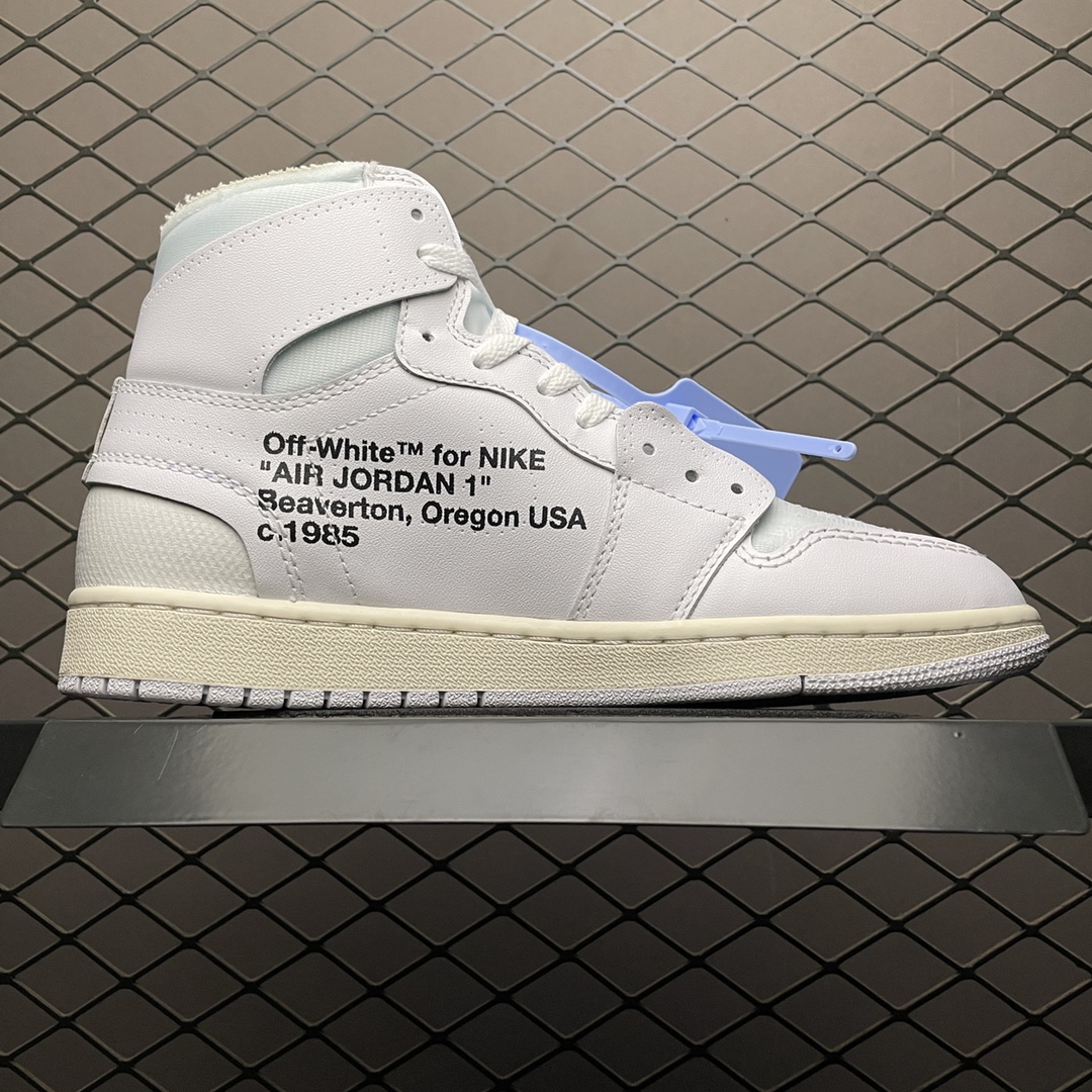 OFF-WHITE × NIKE AIR JORDAN 1 WHITE   (AQ0818-100)