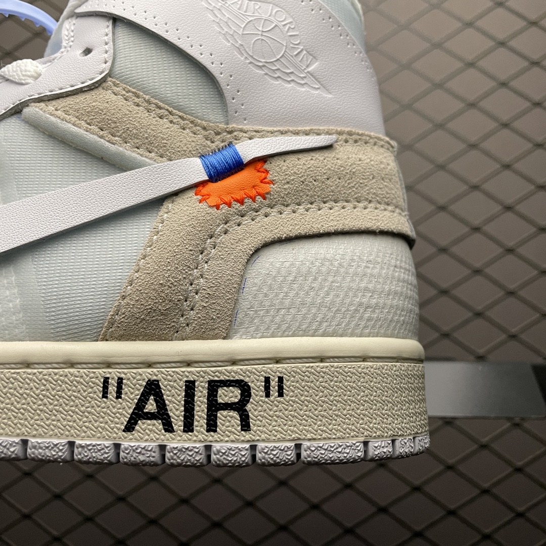 OFF-WHITE × NIKE AIR JORDAN 1 WHITE (AQ0818-100)