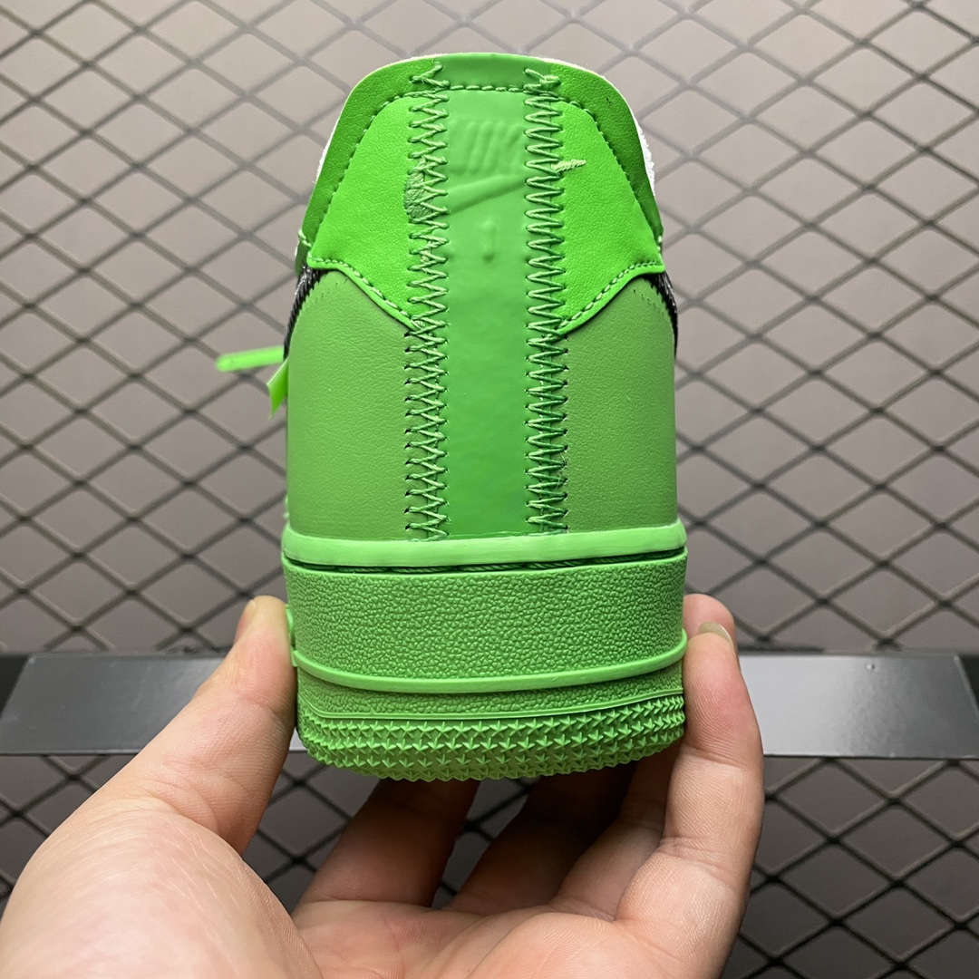 Off-White × Nike Air Force 1 Low "Brooklyn/Light Green Spark"（DX1419-300）