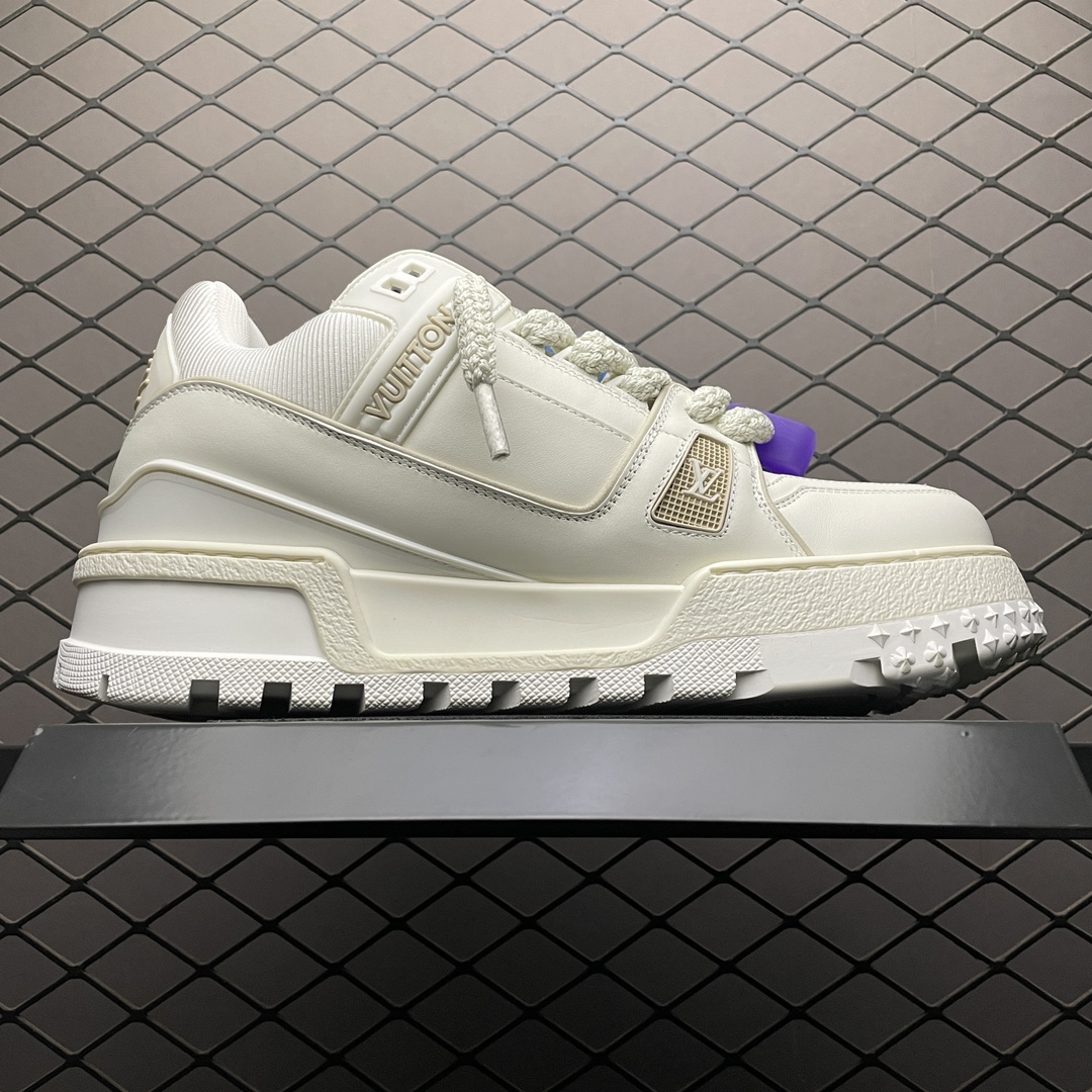 LV Trainer Maxie Line Sneaker "Blanc" （1AB8RO）