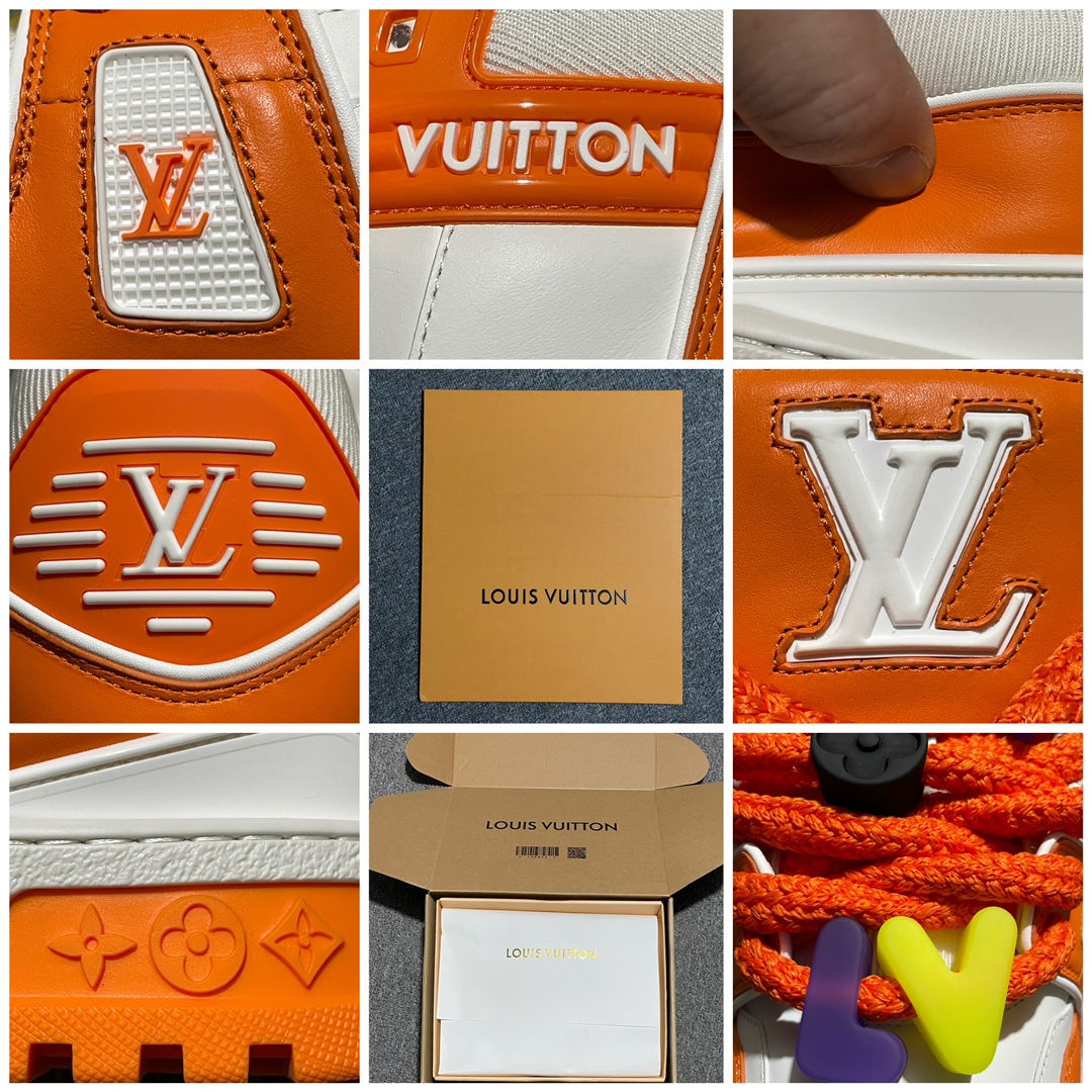 LV Trainer Maxie Line Sneaker "Orange" （1AB8SX）