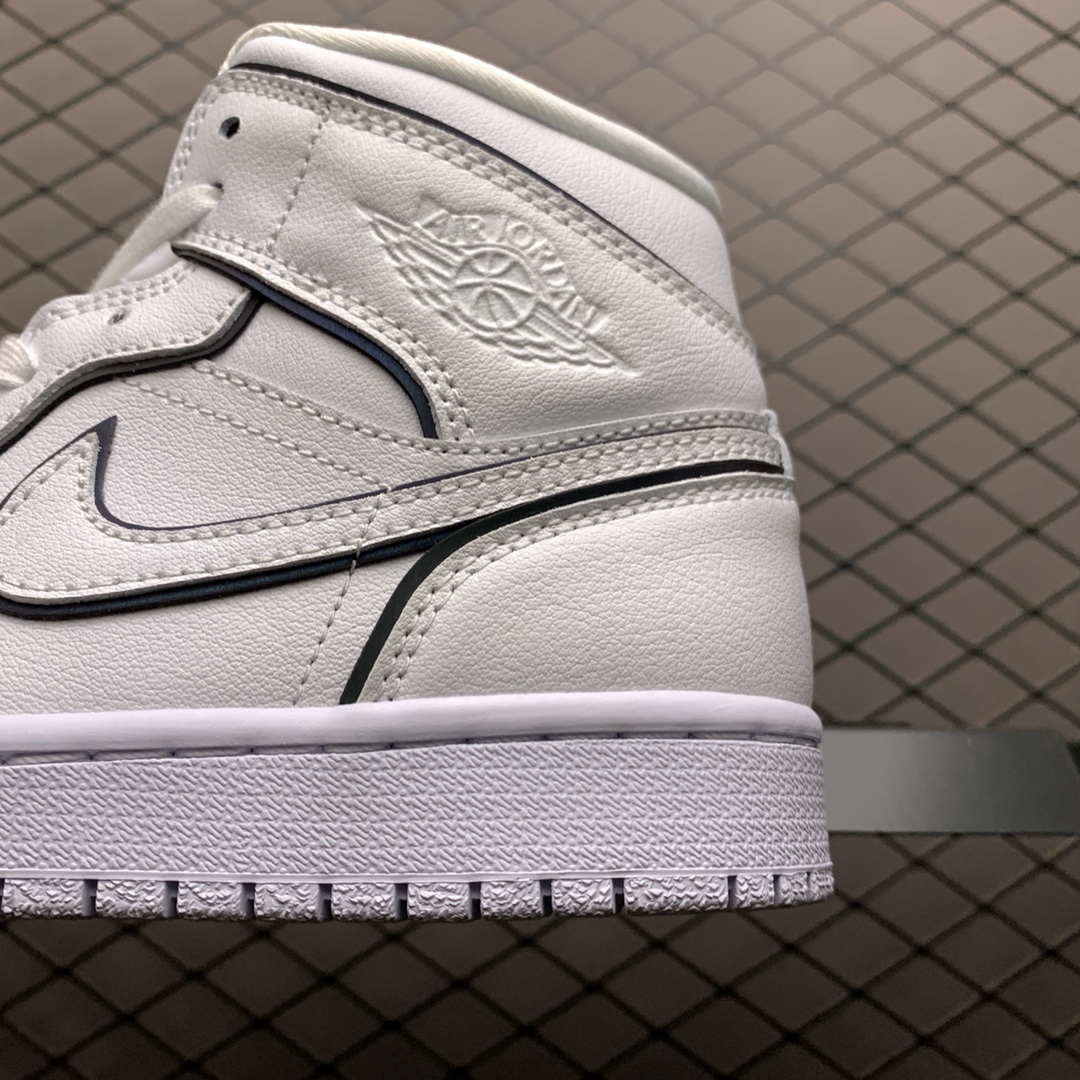 NIKE WMNS AIR JORDAN 1 MID "WHITE/BLACK" (CK6587-100)
