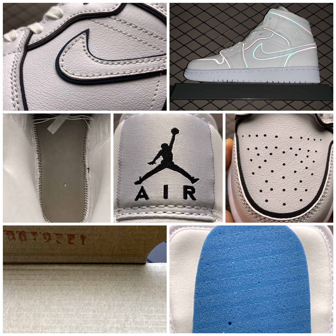 NIKE WMNS AIR JORDAN 1 MID "WHITE/BLACK" (CK6587-100)