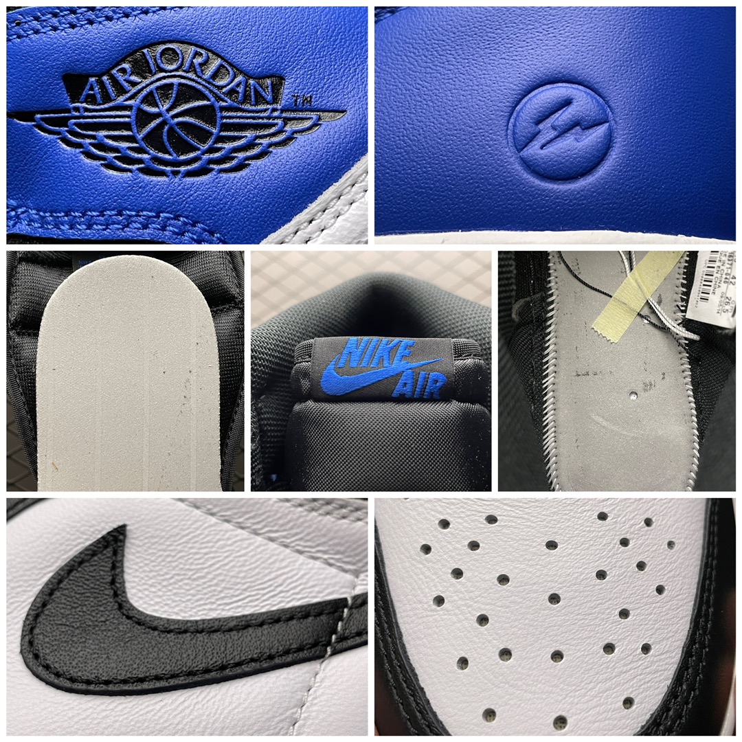 fragment design × Nike Air Jordan 1 RETRO High "Black/Sport Royal-White" (716371-040)
