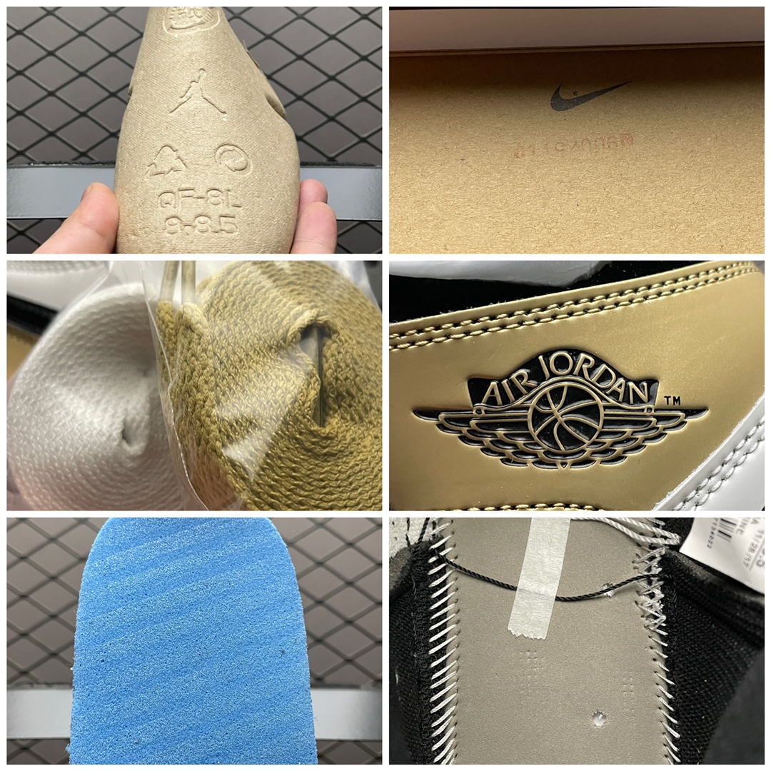 Nike Air Jordan 1 RETRO High OG NRG "Gold Toe" (861428-007)