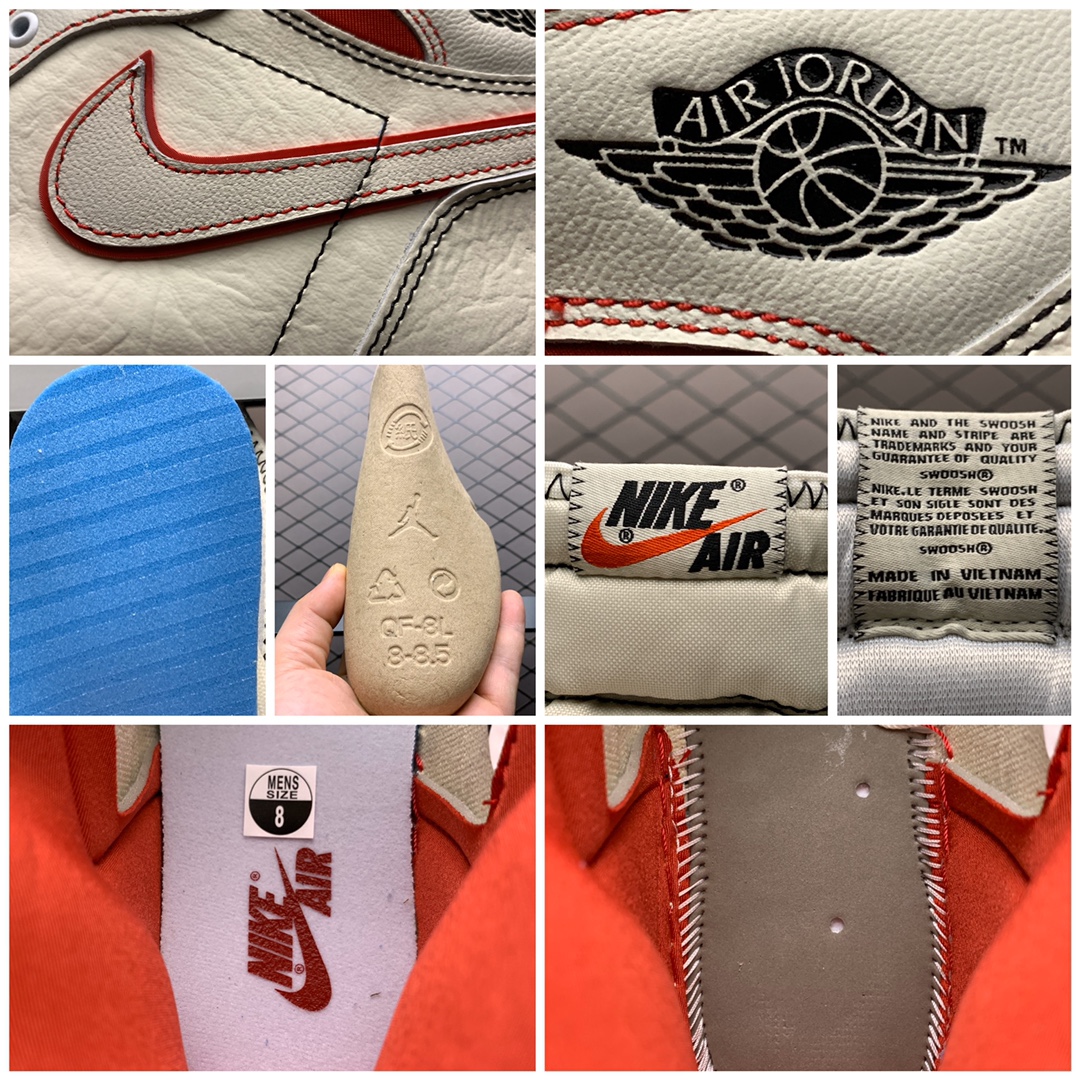 Nike Air Jordan 1 Retro High OG "Sail/University Red" (555088-160)